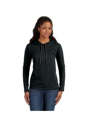 Anvil 887L - Ringspun Long-Sleeve Hooded T-Shirt