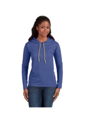 Anvil 887L - Ringspun Long-Sleeve Hooded T-Shirt