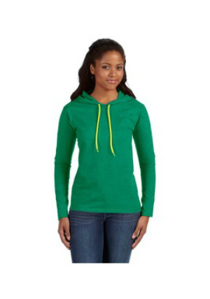 Anvil 887L - Ringspun Long-Sleeve Hooded T-Shirt
