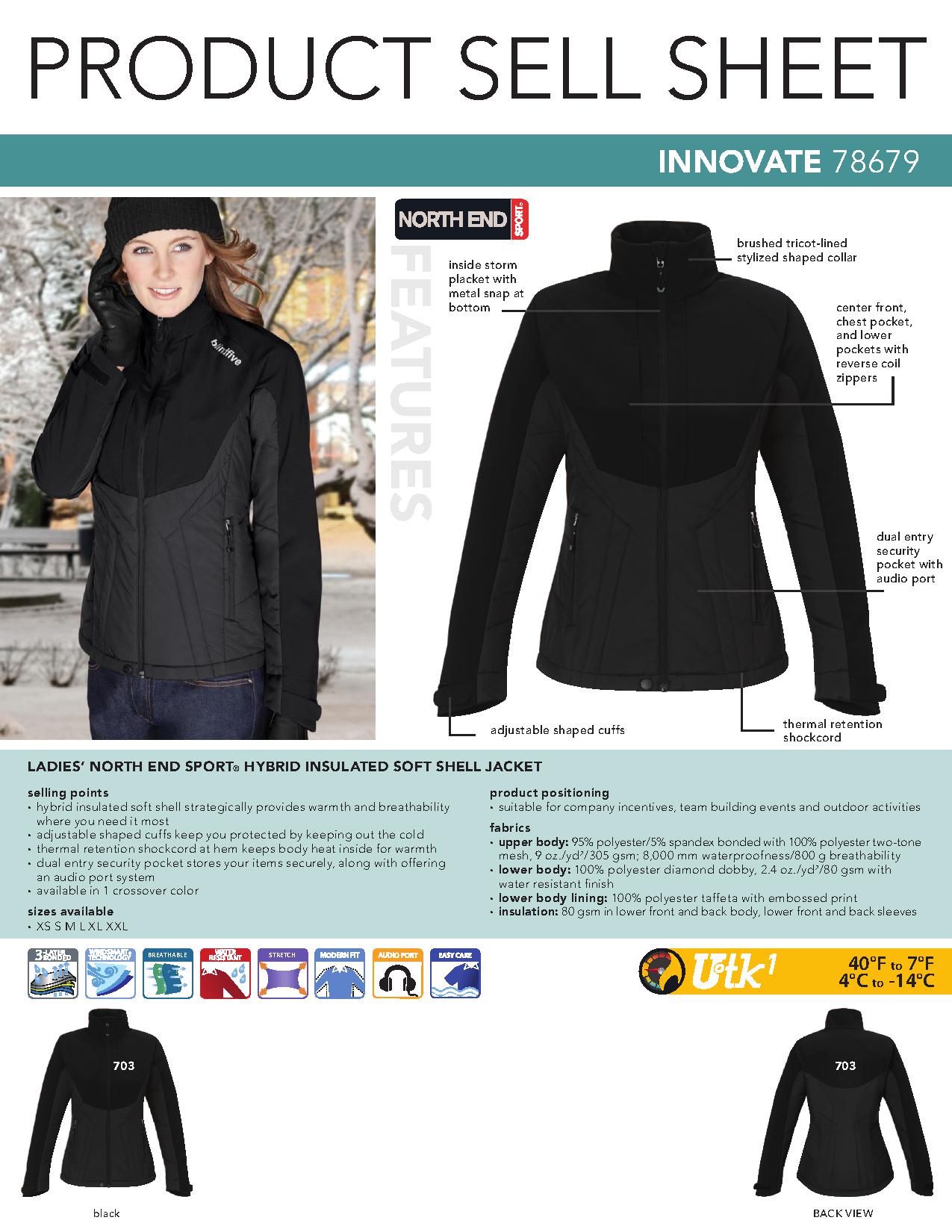Ash City Soft Shells 78679 - Innovate Ladies' Hybird Insulated Soft Shell Jacket