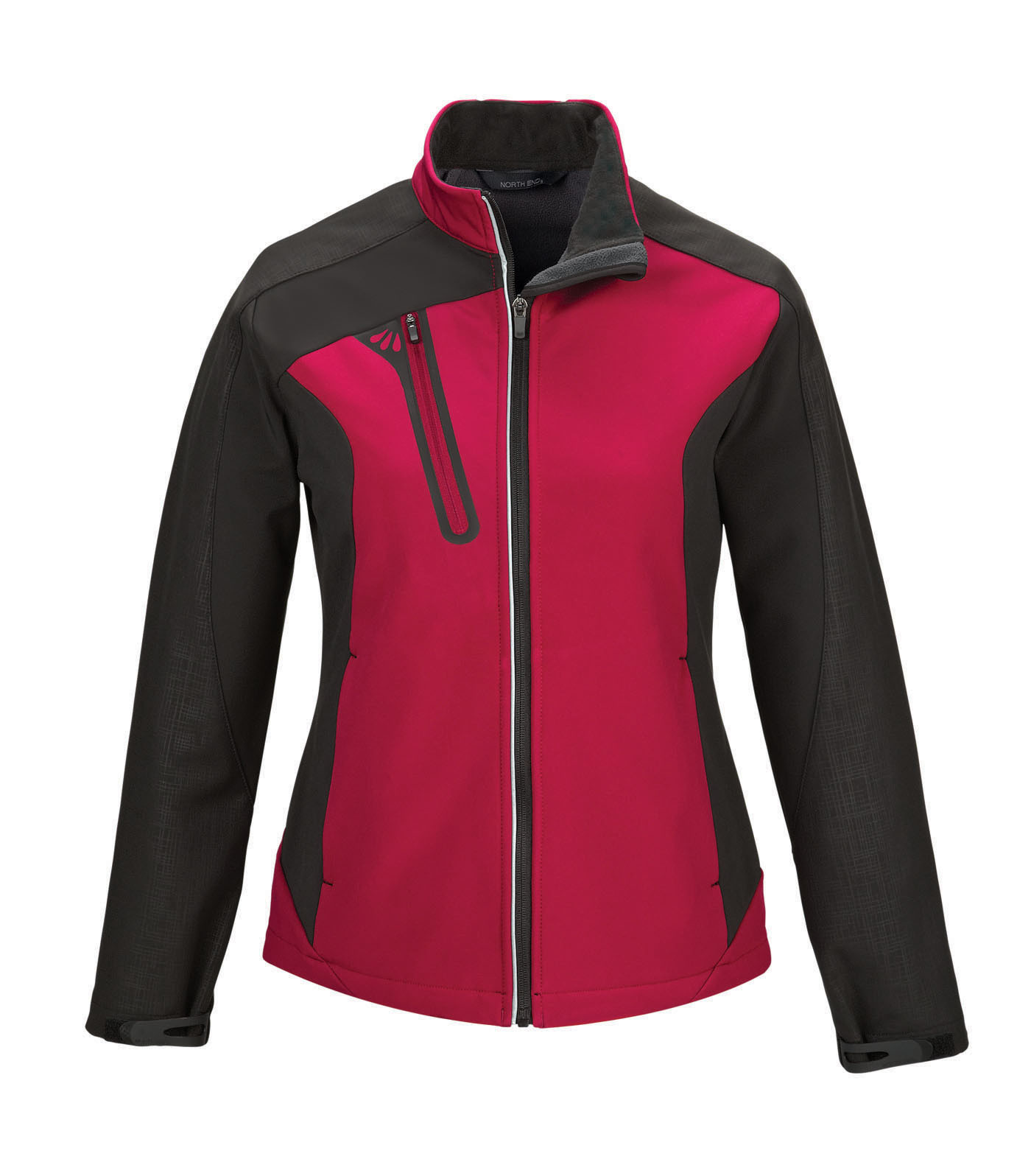Ash City UTK 1 Warm.Logik 78176 - Terrain Ladies' Color-Block Soft Shell With Embossed Print