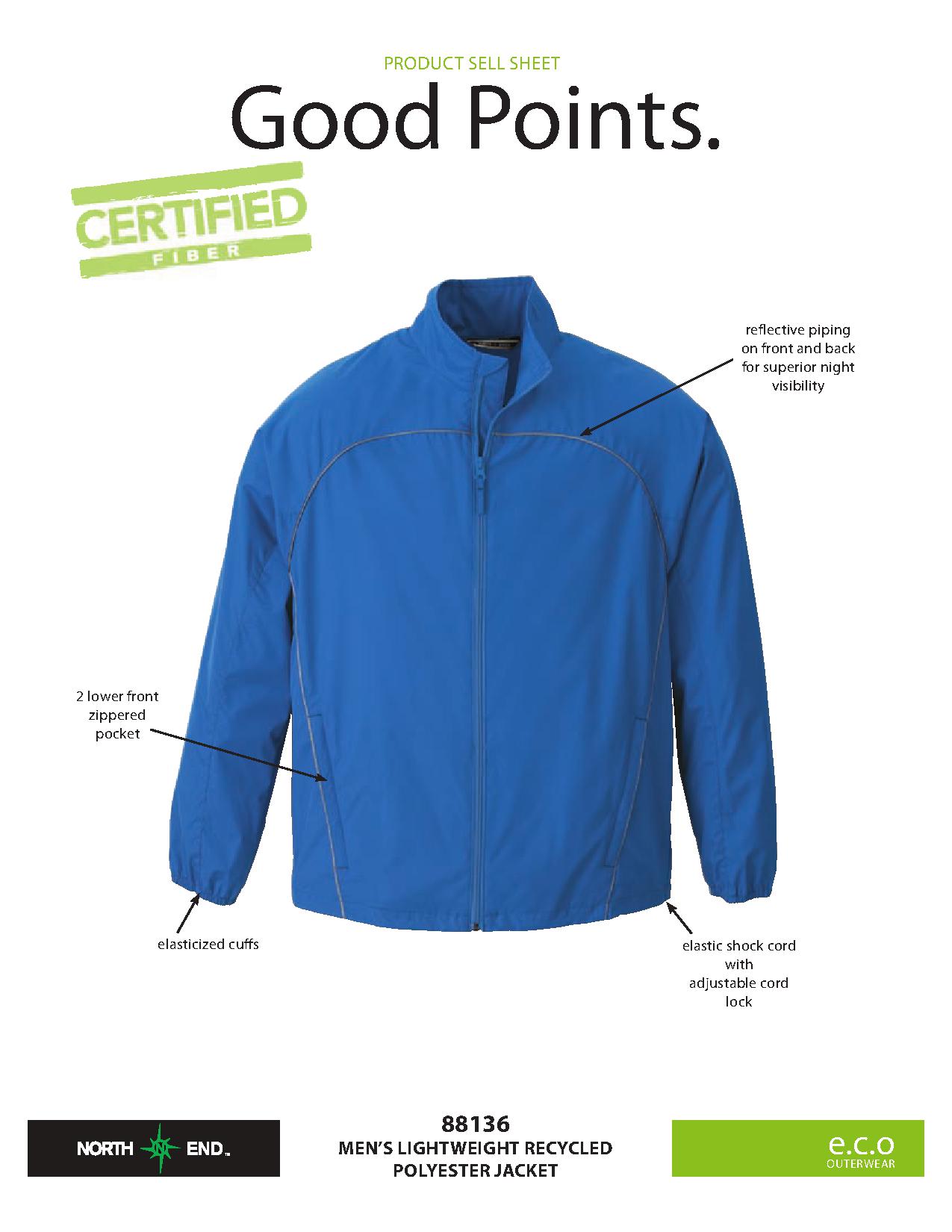 Ash City e.c.o Outerwear 88136 - Men's Lightweight Recycled Polyester Jacket