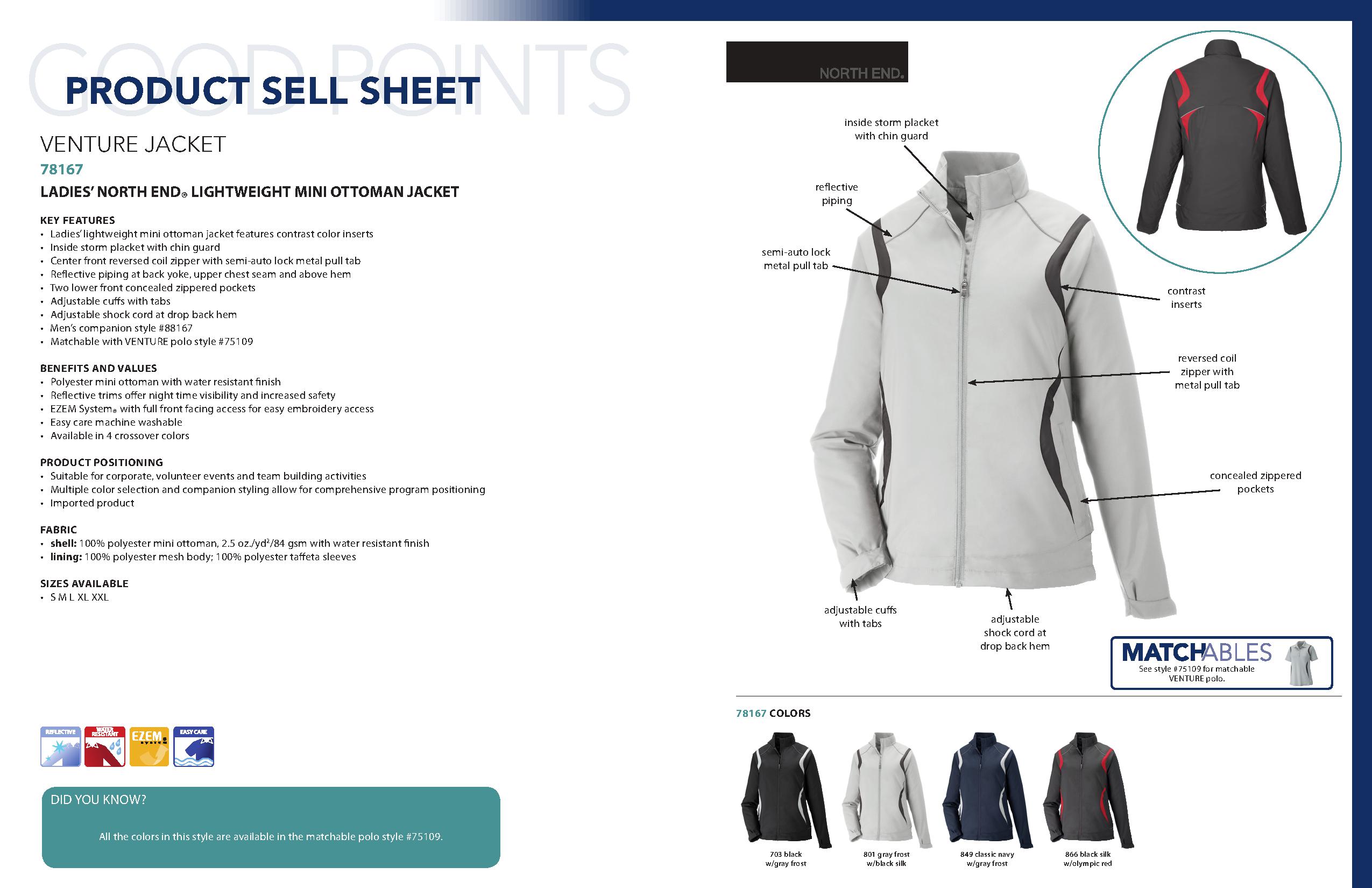 Ash City Lightweight 78167 - Venture Ladies' Mini Ottoman Lightweight Jacket