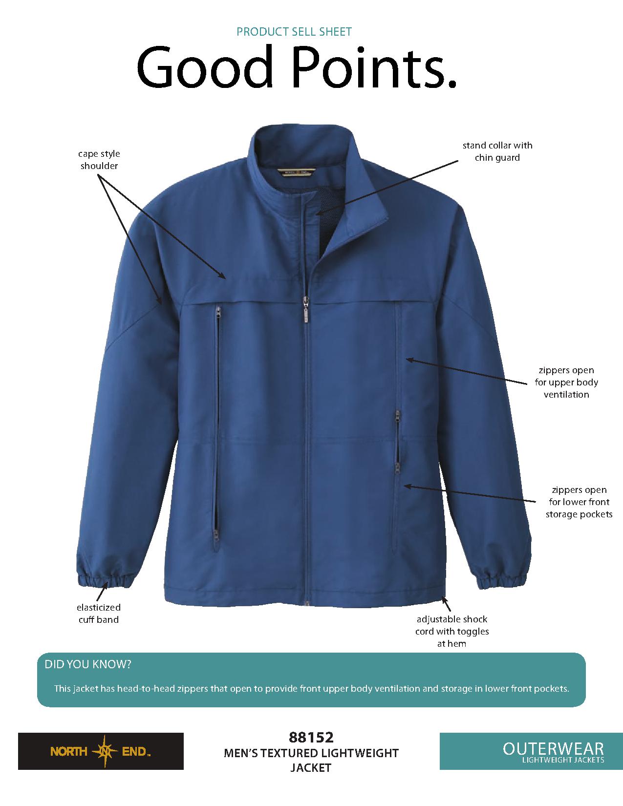Ash City Lightweight 88152 - Men's Textured Lightweight Jacket