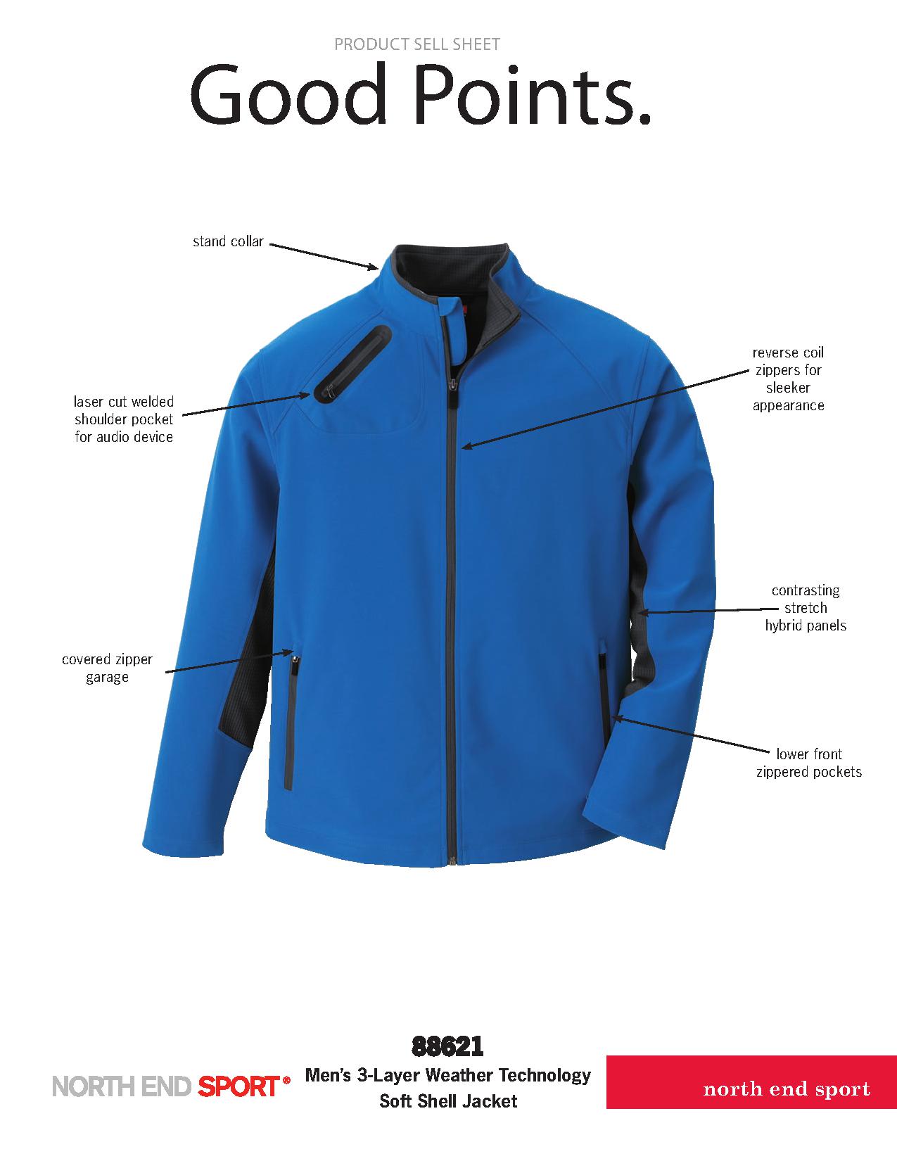 Ash City Lightweight 88621 - Men's 3-Layer Soft Shell Jacket