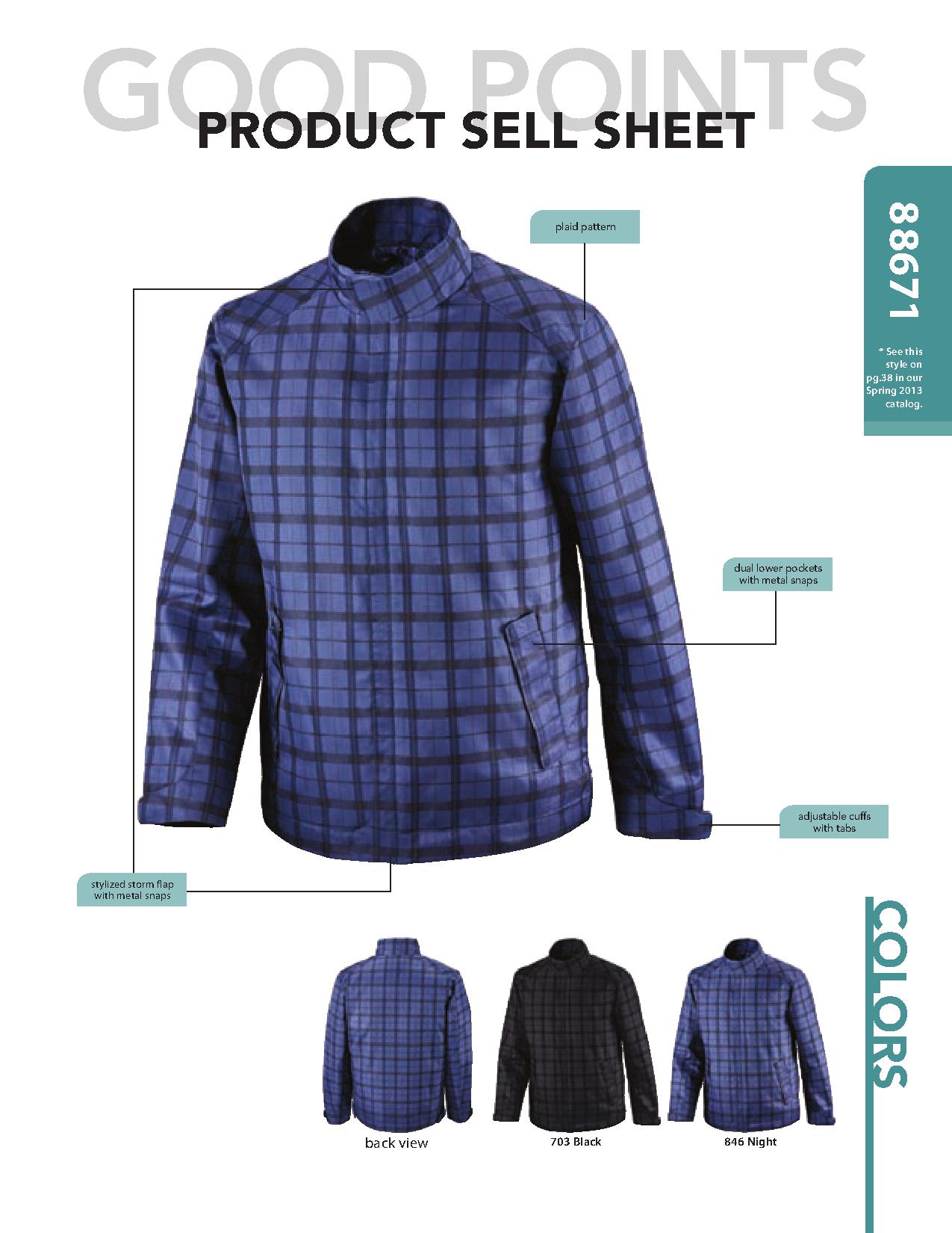 Ash City Lightweight 88671 - Locale Men's Lightweight City Plaid Jacket