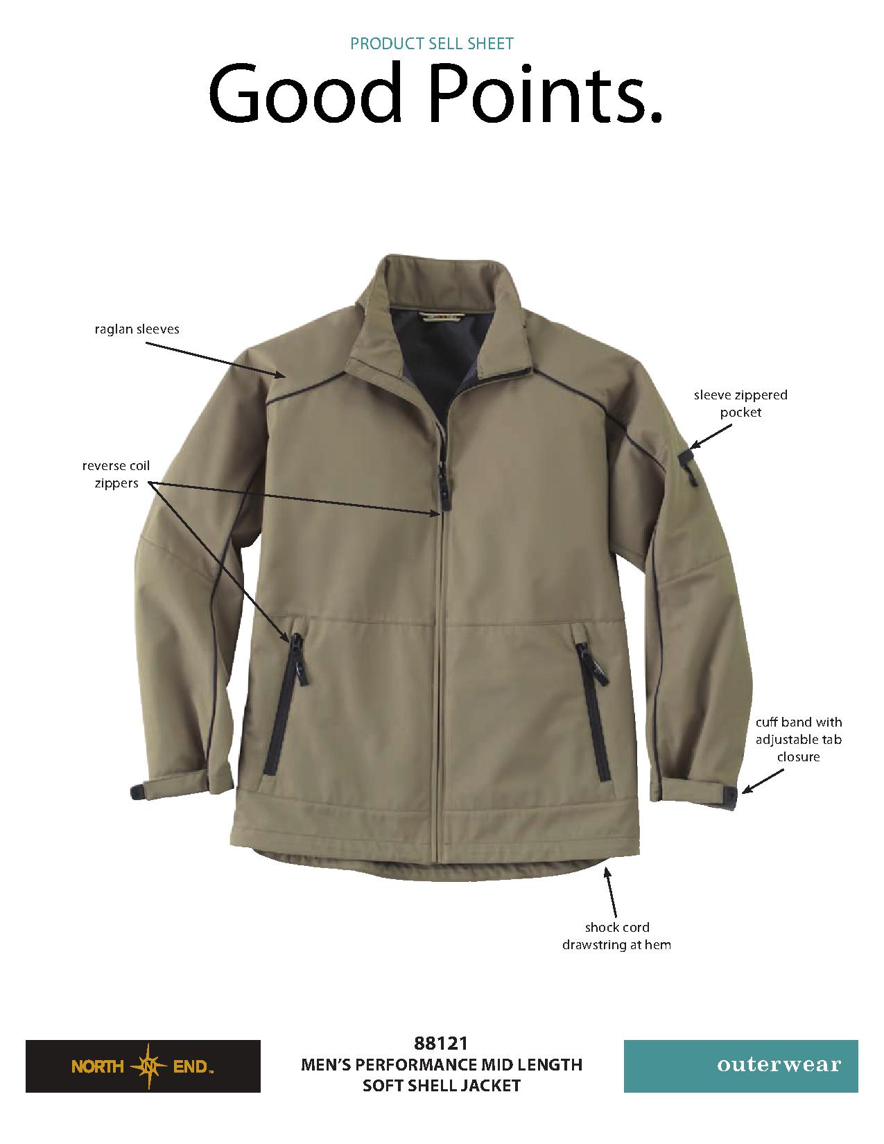 Ash City Performance Jackets 88121 - Men's Performance Mid-Length Soft Shell Jacket