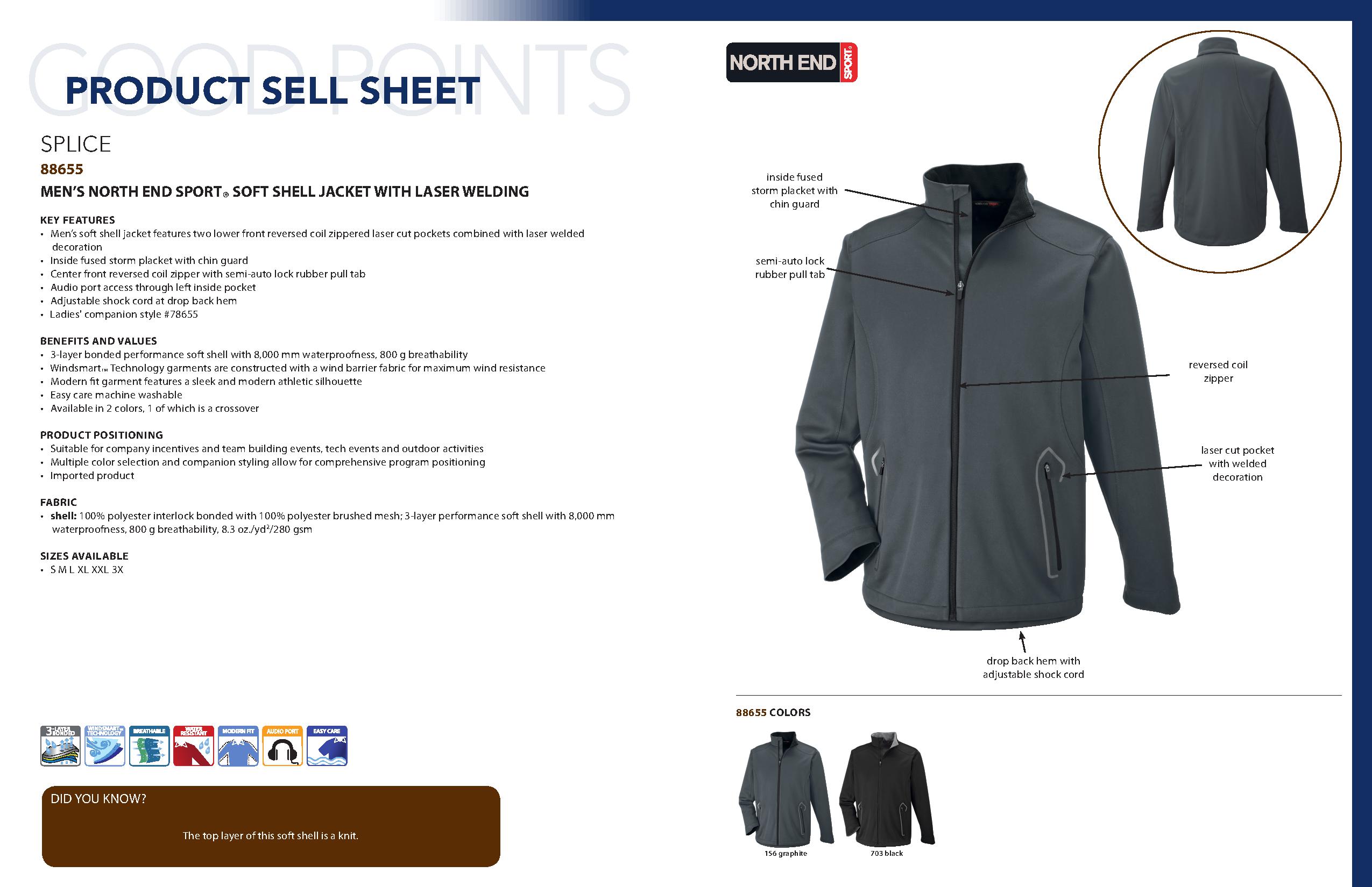 Ash City Soft Shells 88655 - Men's Soft Shell Jacket With Laser Welding