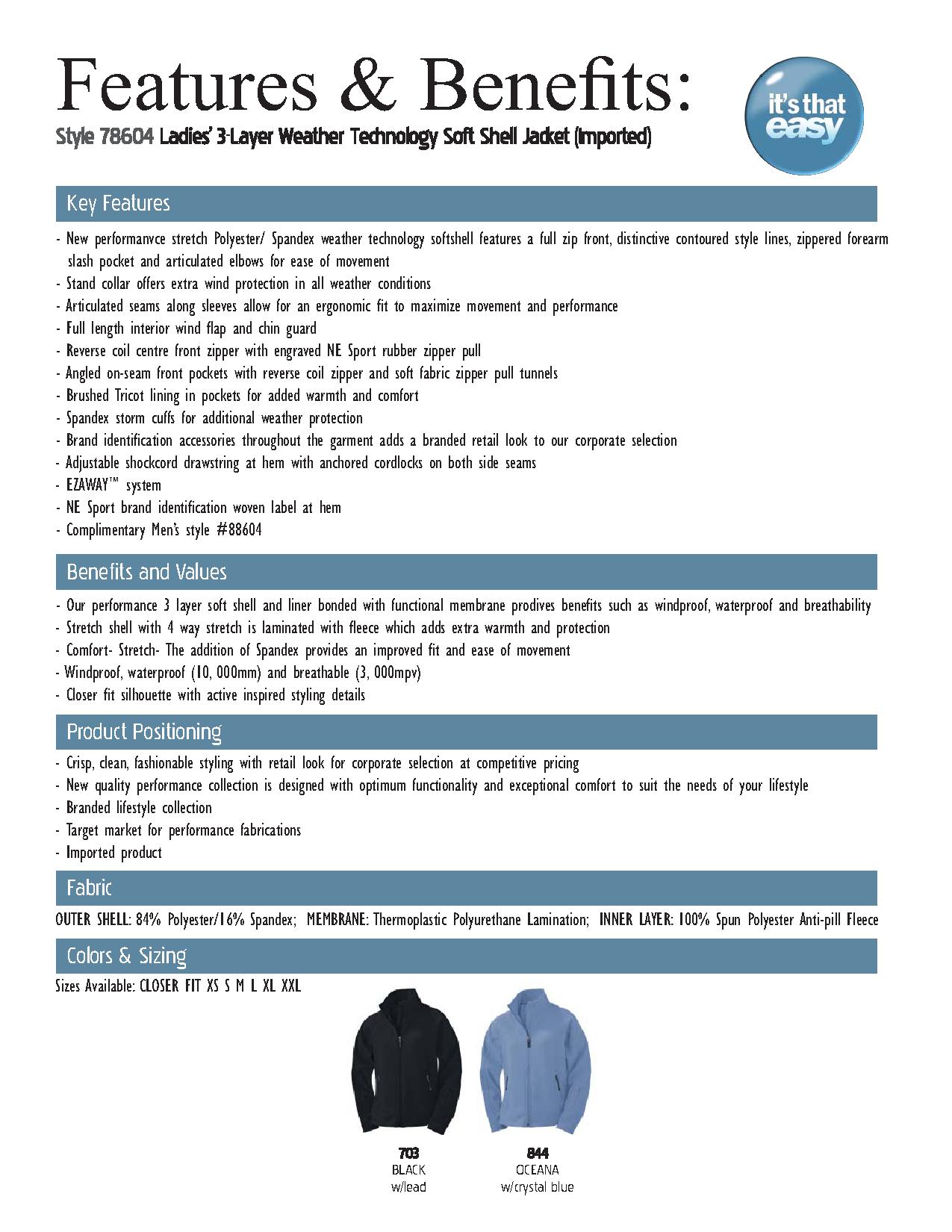 Ash City System Jackets 78604 - Ladies' 3-Layer Soft Shell Jacket