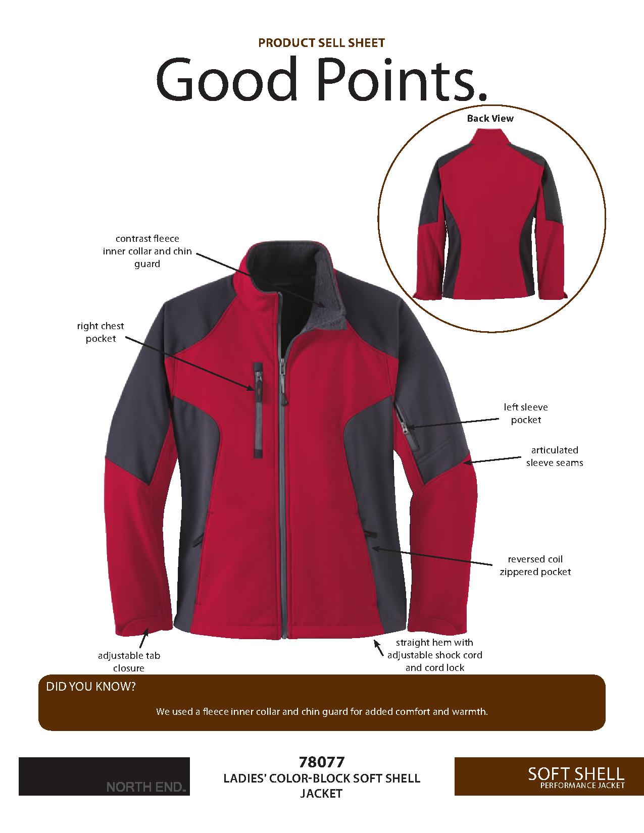 Ash City UTK 1 Warm.Logik 78077 - Compass Ladies' Color-Block Soft Shell Jacket