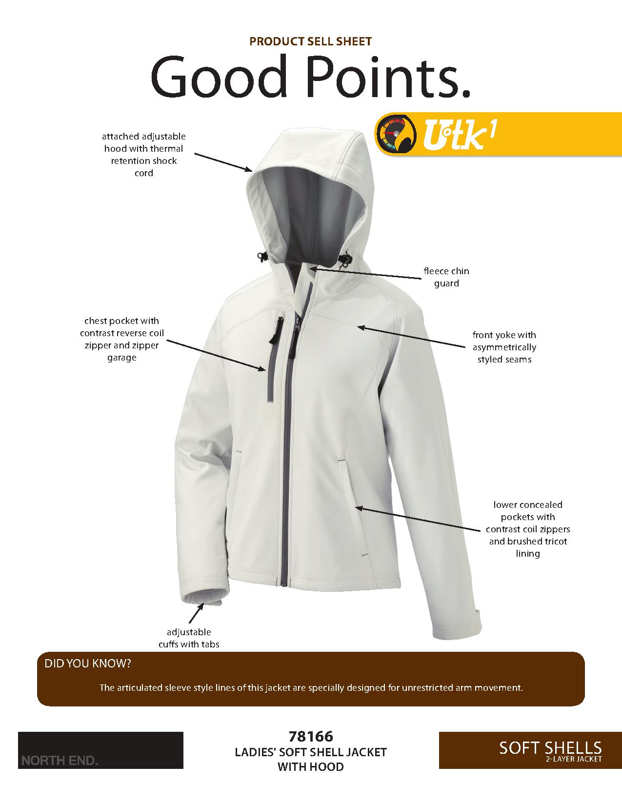 Ash City UTK 1 Warm.Logik 78166 - Prospect Ladies' Soft Shell Jacket With Hood