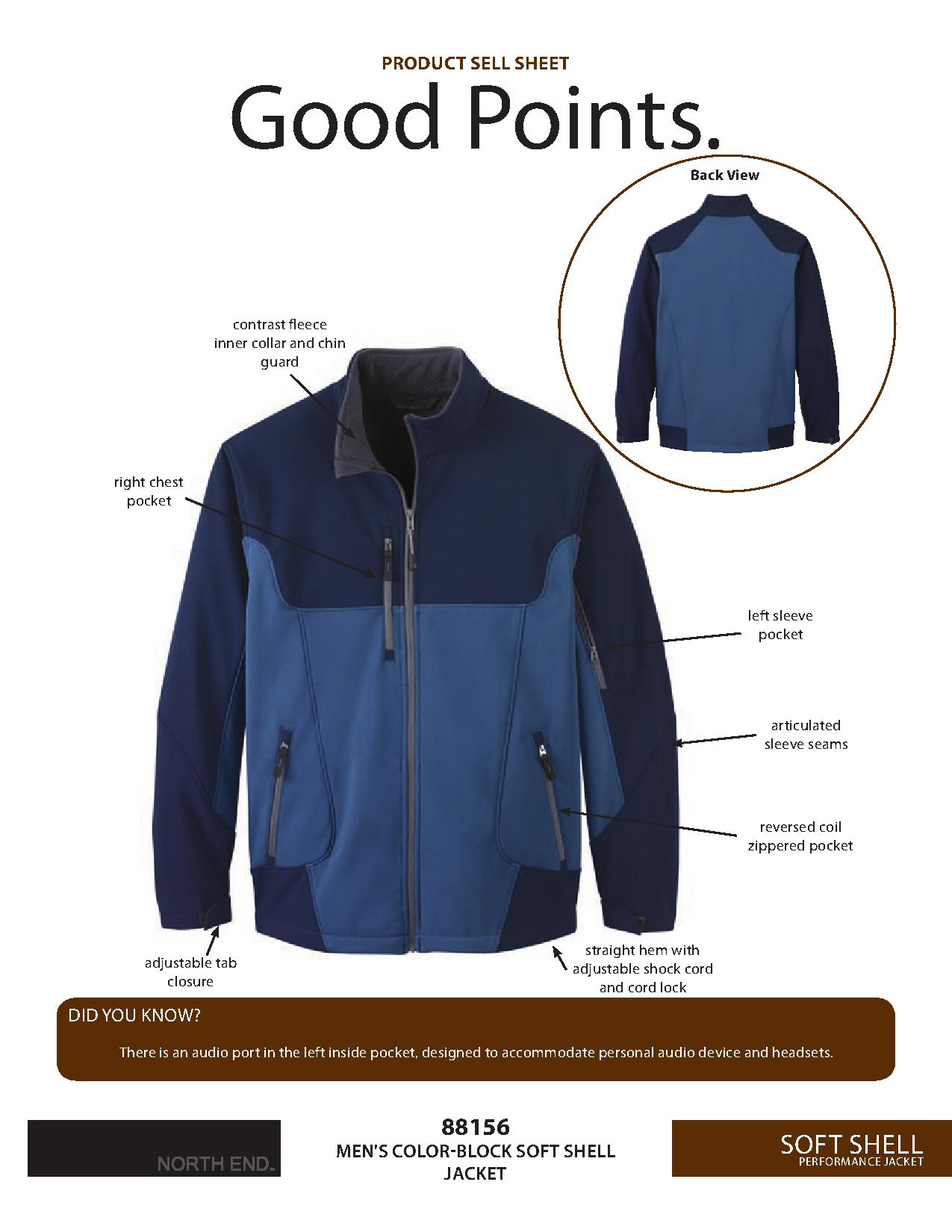 Ash City UTK 1 Warm.Logik 88156 - Compass Men's Color-Block Soft Shell Jacket