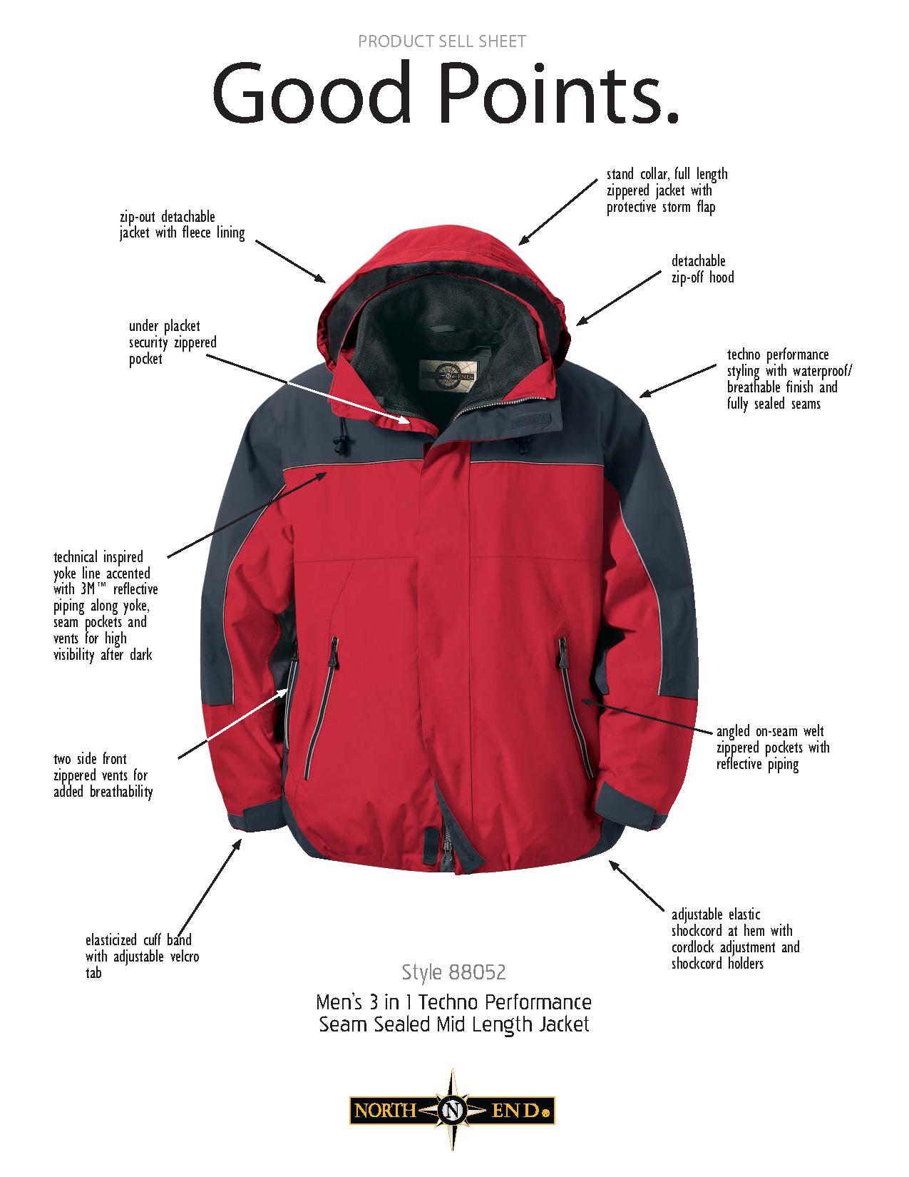 Ash City UTK 2 Warm.Logik 88052 - Men's Techno Performance 3-In-1 Seam Sealed Mid-Length Jacket