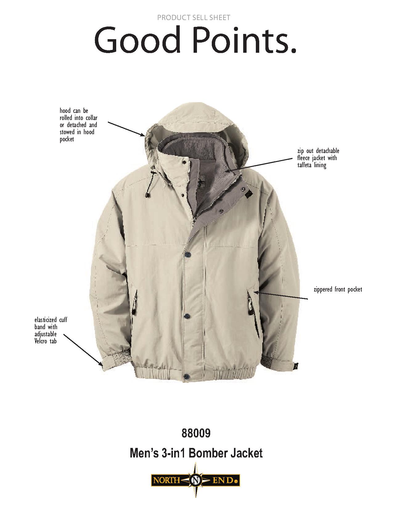 Ash City UTK 3 Warm.Logik 88009 - Men's 3-In-1 Bomber Jacket