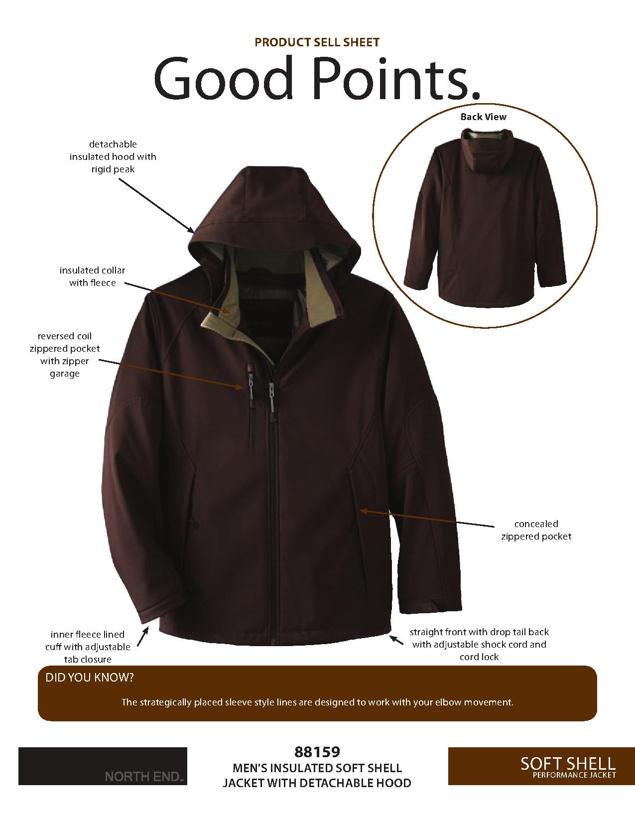 Ash City UTK 3 Warm.Logik 88159 - Glacier Men's Insulated Soft Shell Jacket With Detachable Hood