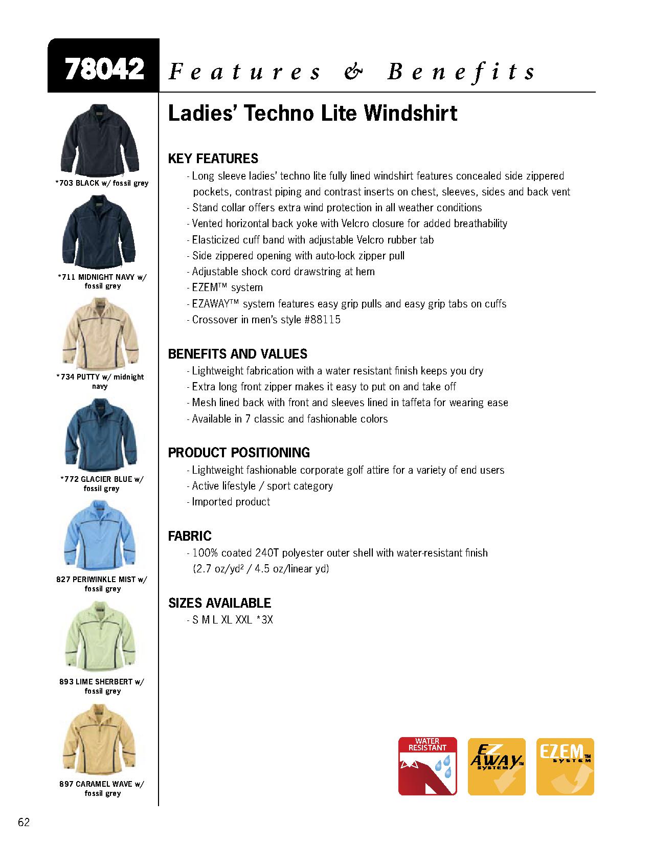 Ash City Windshirts 78042 Ladies Techno Lite Windshirt