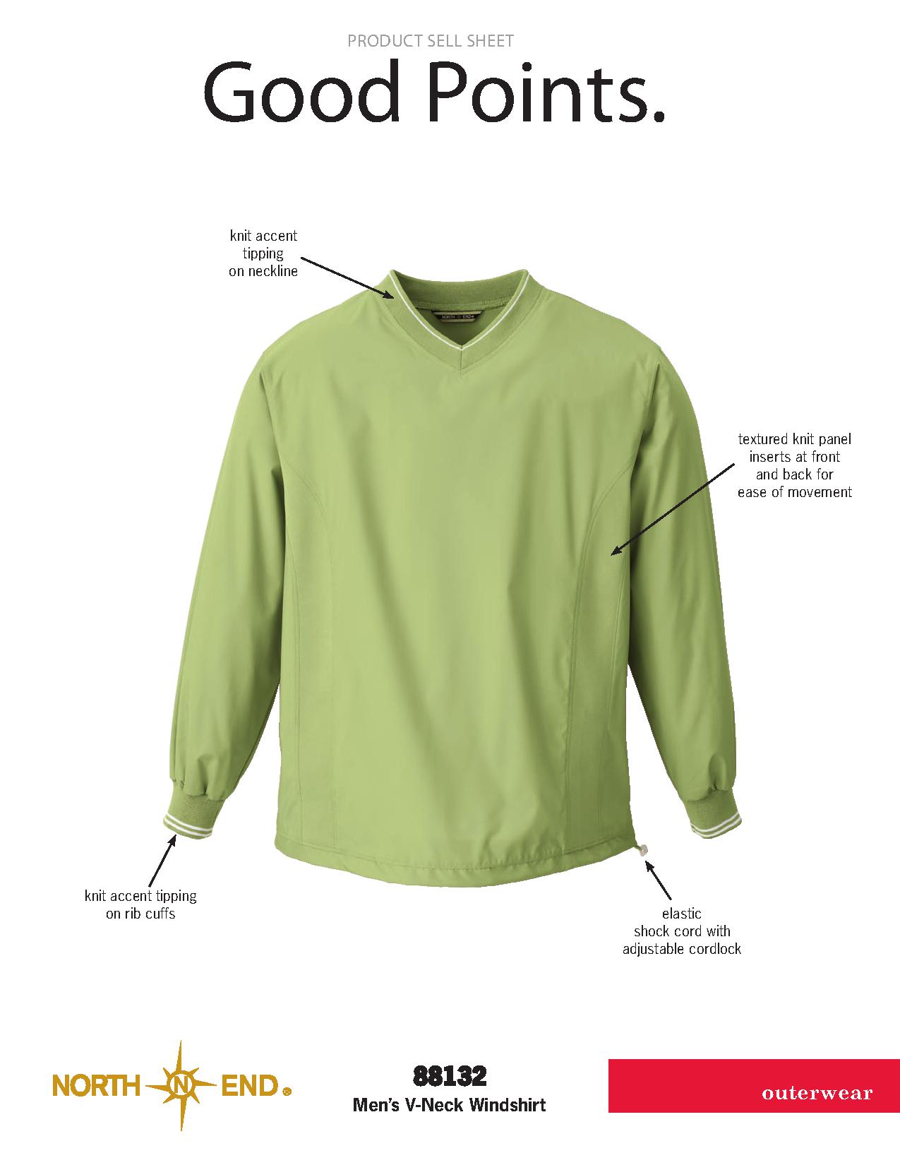 Ash City Windshirts 88132 - Men's V-Neck Windshirt