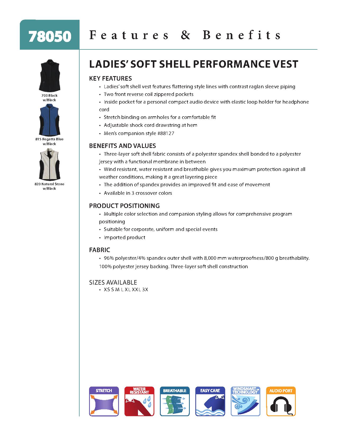 Ash City Soft Shells 78050 - Ladies' Soft Shell Performance Vest
