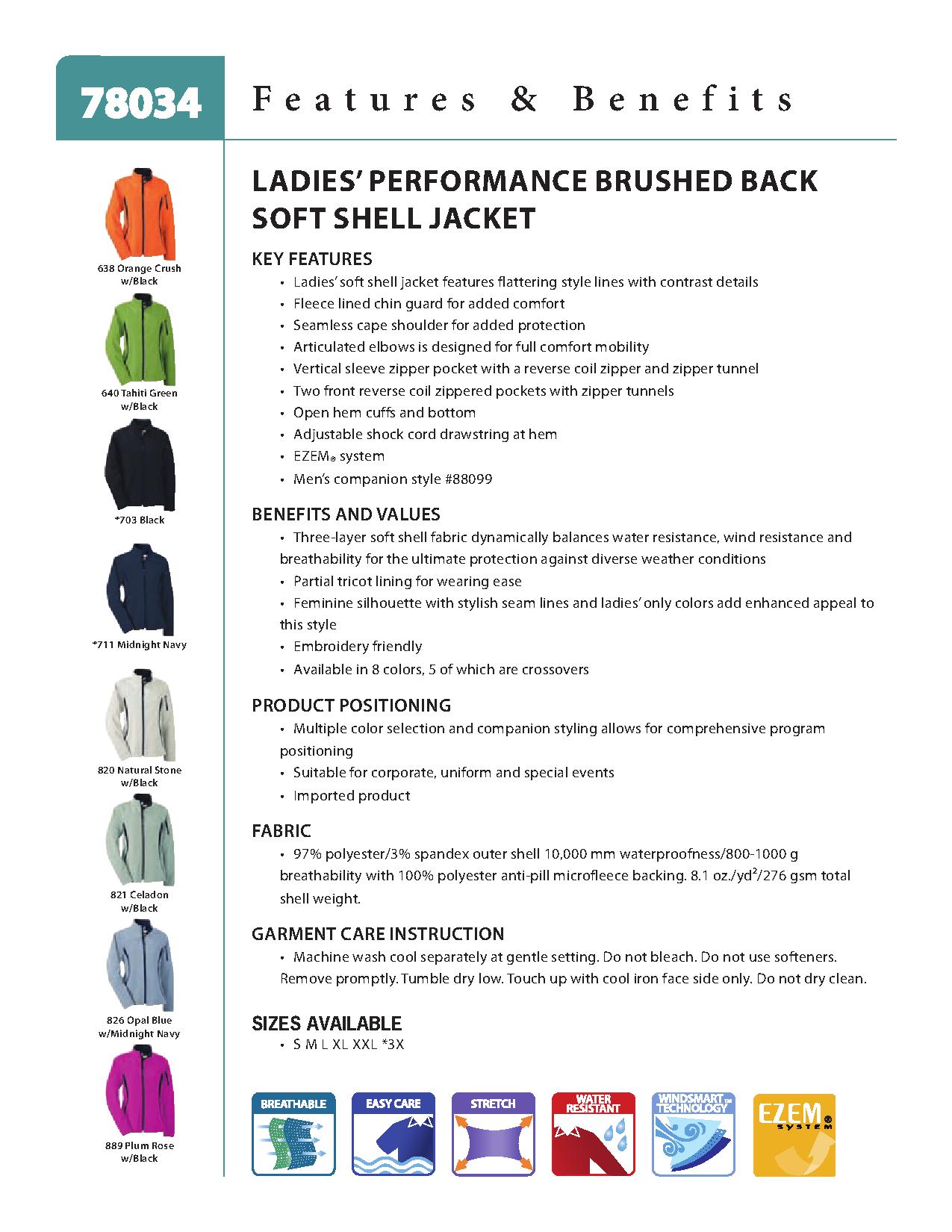 Ash City UTK 1 Warm.Logik 78034 - Ladies' Performance Soft Shell Jacket