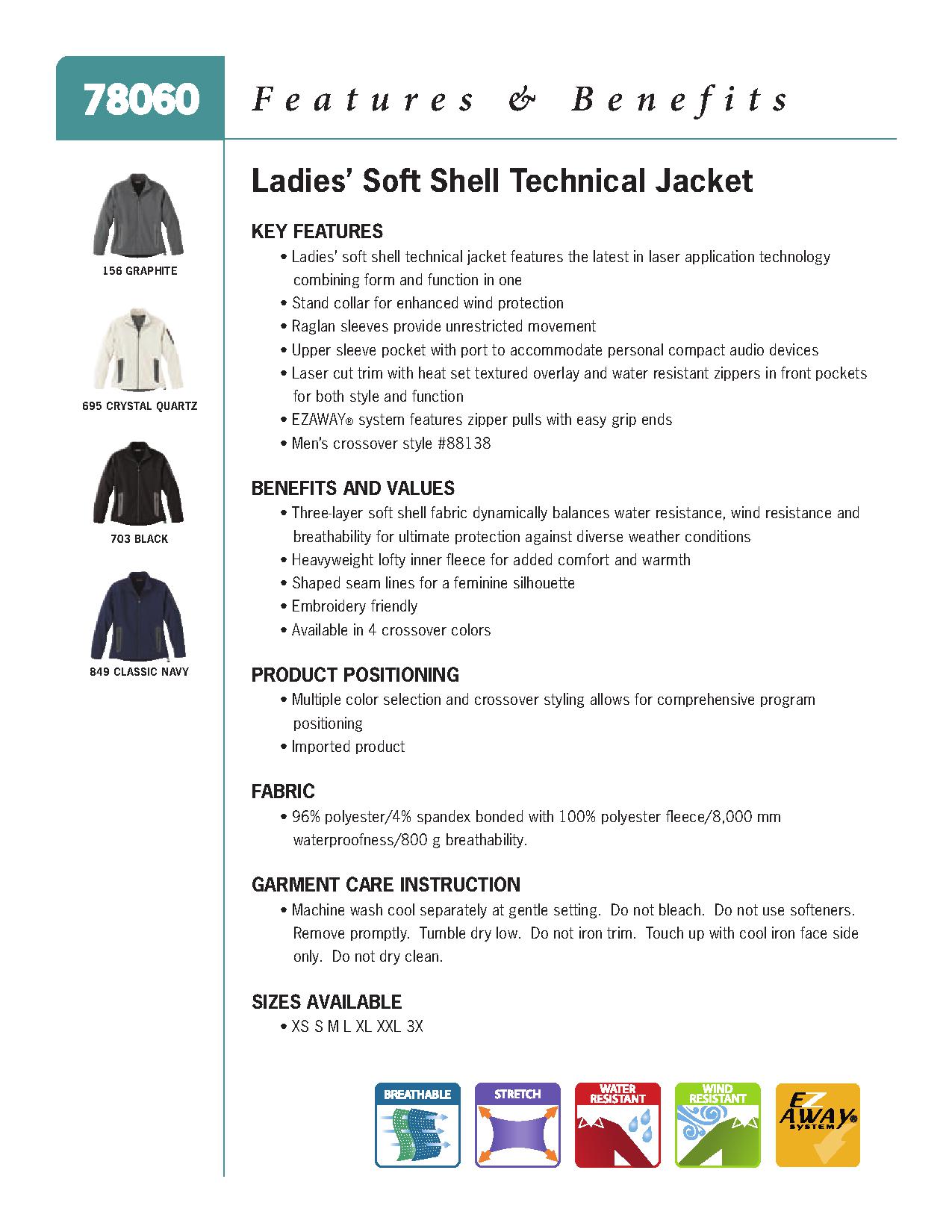 Ash City UTK 1 Warm.Logik 78060 - Ladies' Soft Shell Technical Jacket