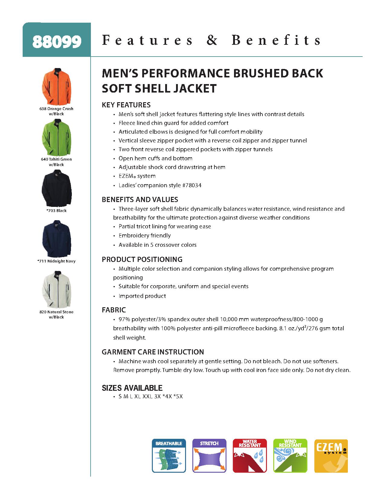 Ash City UTK 1 Warm.Logik 88099 - Men's Performance Soft Shell Jacket