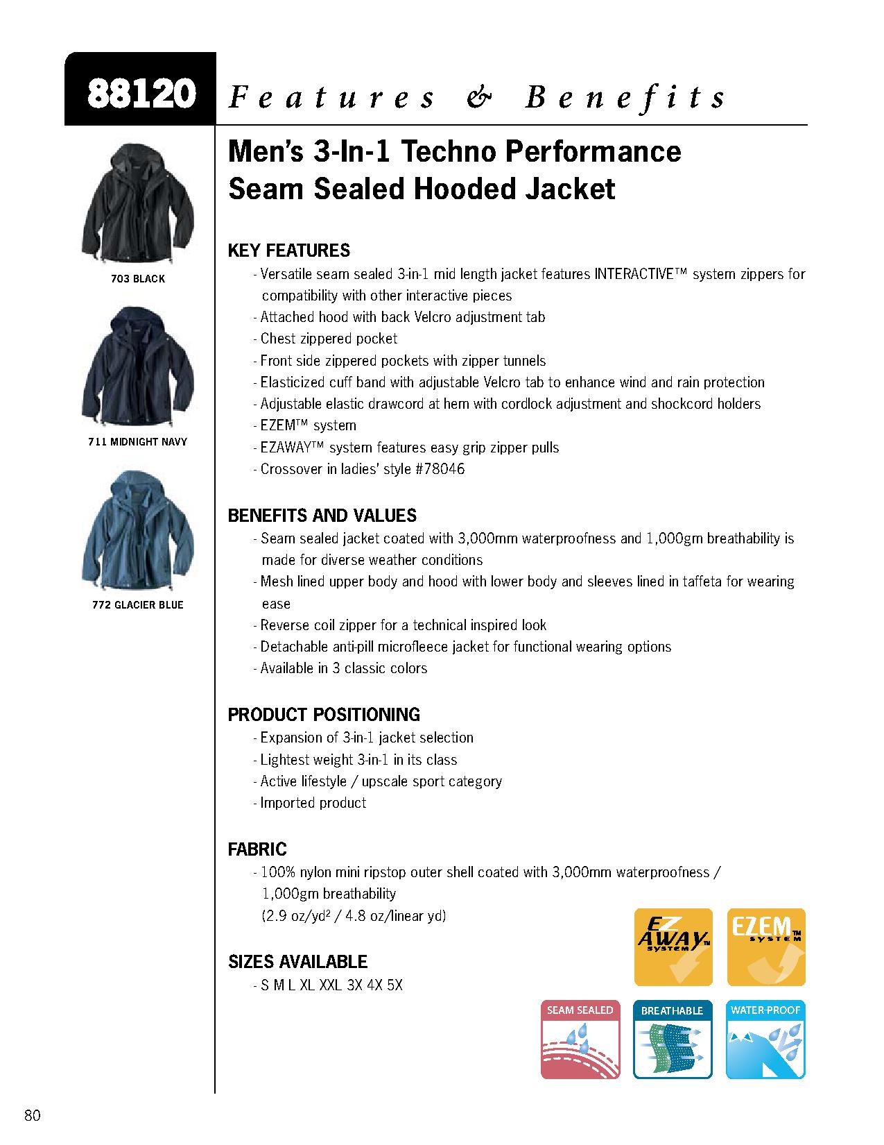 Ash City UTK 2 Warm.Logik 88120 - Men's 3-In-1 Techno Performance Seam-Sealed Hooded Jacket