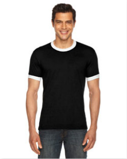 American Apparel - BB410  Unisex Poly-Cotton Short-Sleeve Ringer T-Shirt