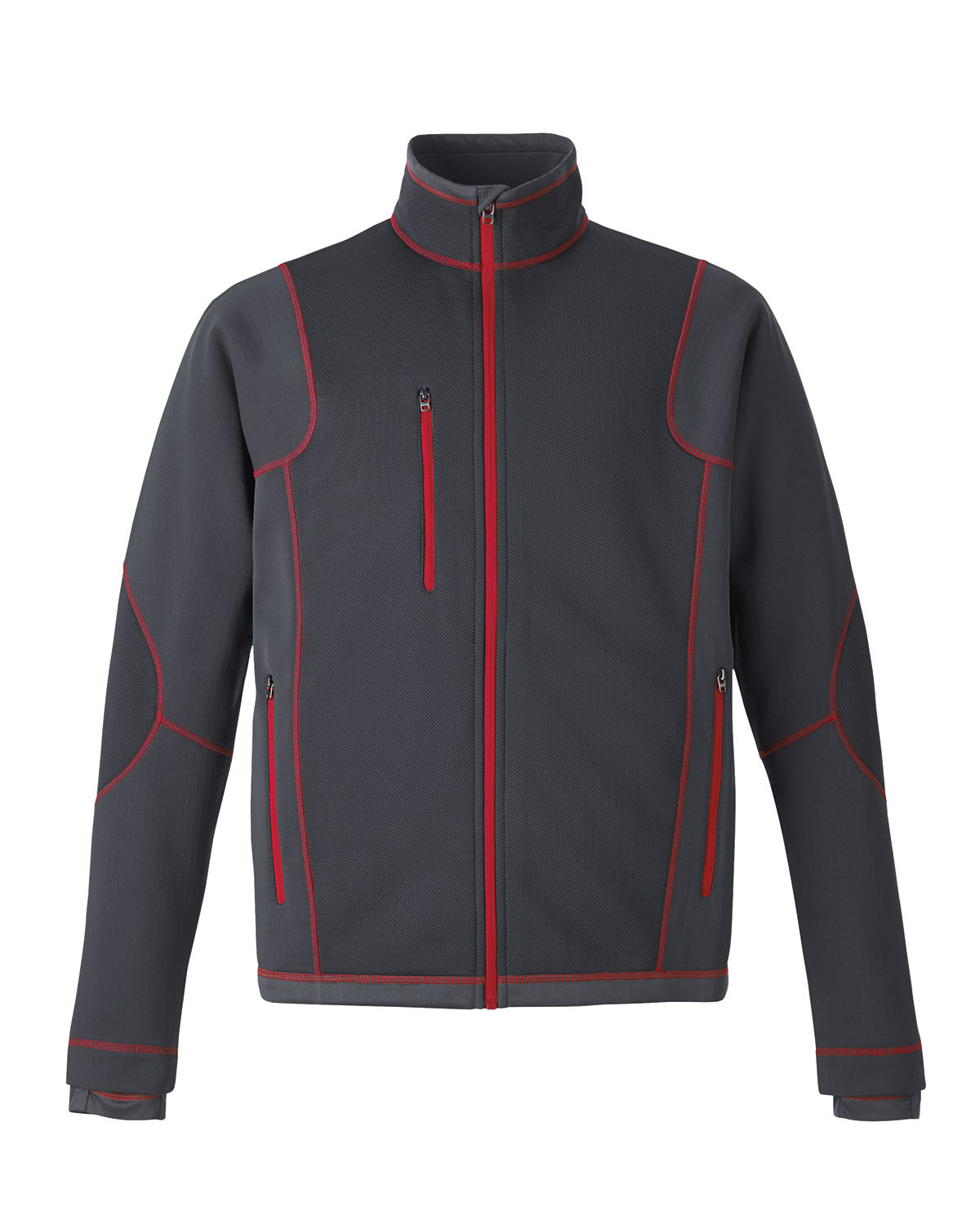 Ash City Bonded Fleece 88681 - Pulse Men's Textured Bonded Fleece Jacket With Print