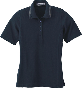 Ash City Edry 75013 - Ladies' Edry Ariel Cord Polo With Textured Collar