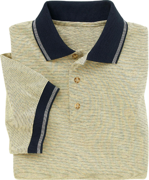Ash City Jersey 225492 - Men's Mini Stripe Fine Jersey Polo