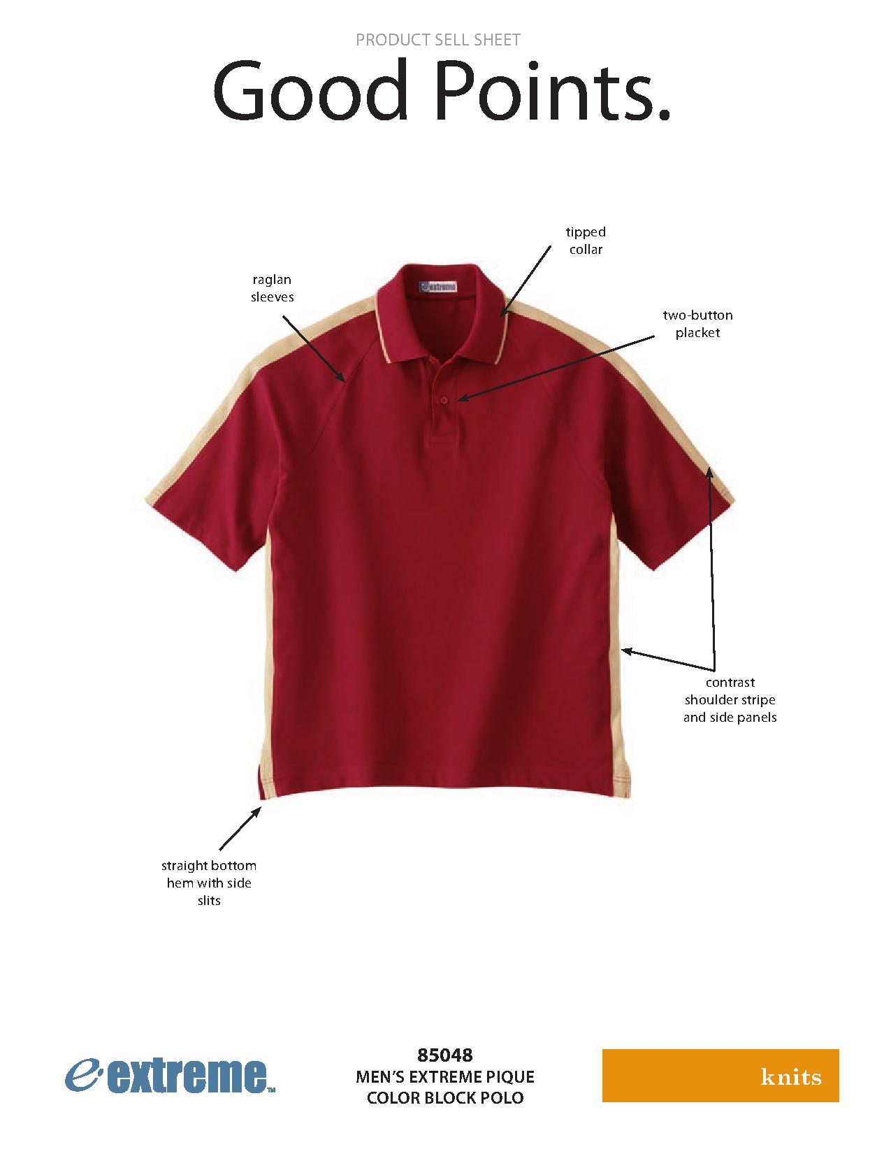 Ash City Pique 85048 - Men's Pique Color-Block Polo