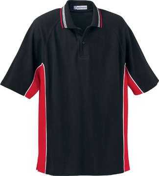 Ash City Pique 85057 - Men's Checker Trim Pique Polo