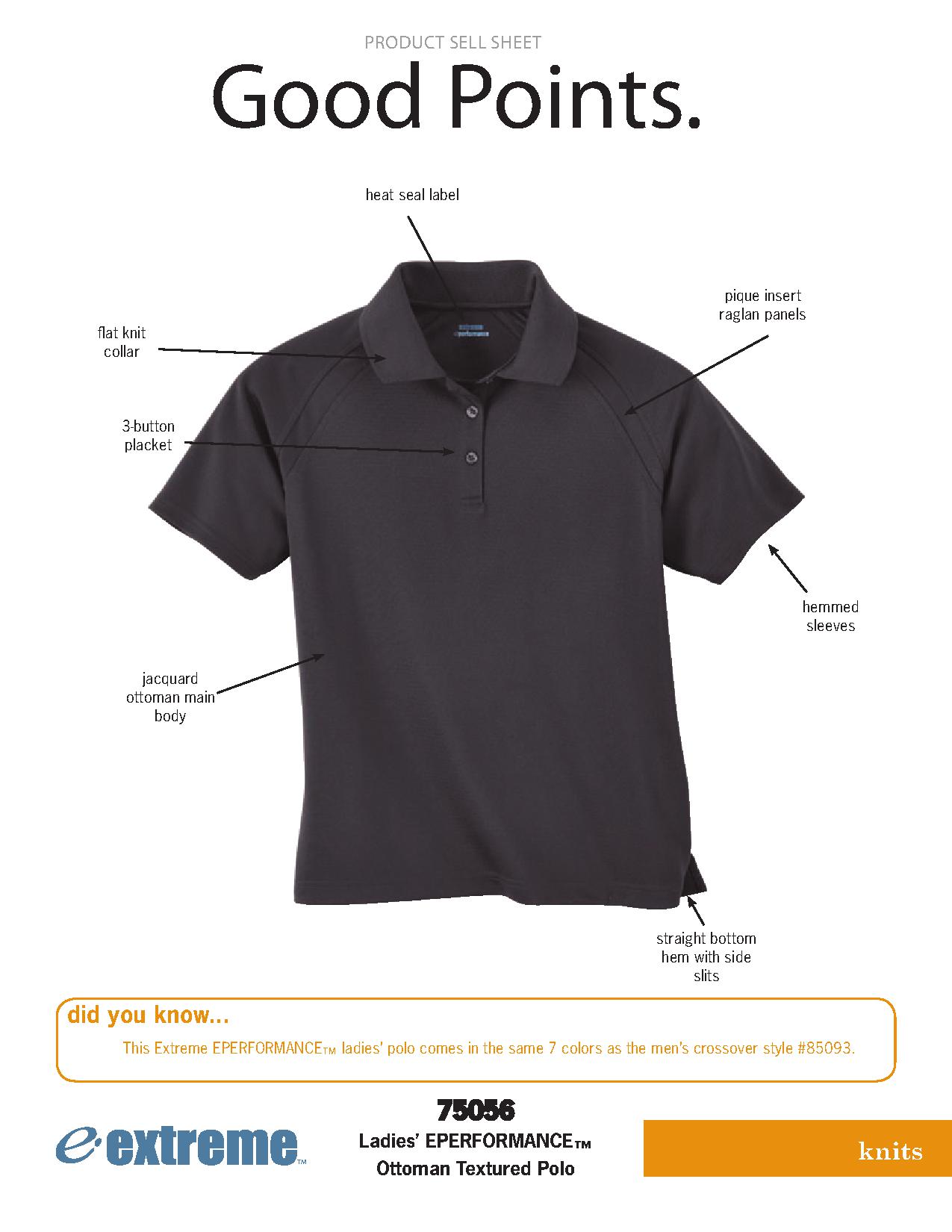 Ash City Textured 75056 - Ladies' Eperformance Ottoman Textured Polo