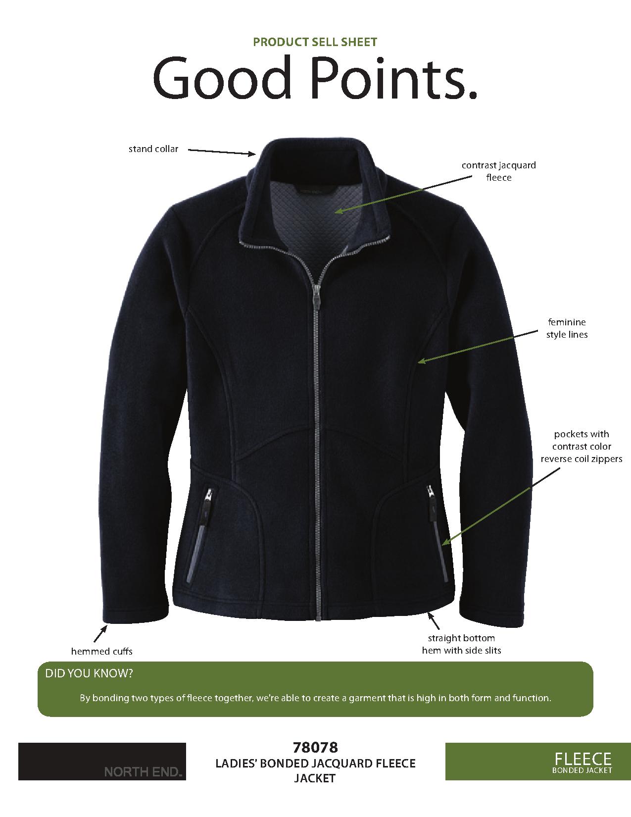 Ash City Bonded Fleece 78078 - Ladies' Bonded Jacquard Fleece Jacket