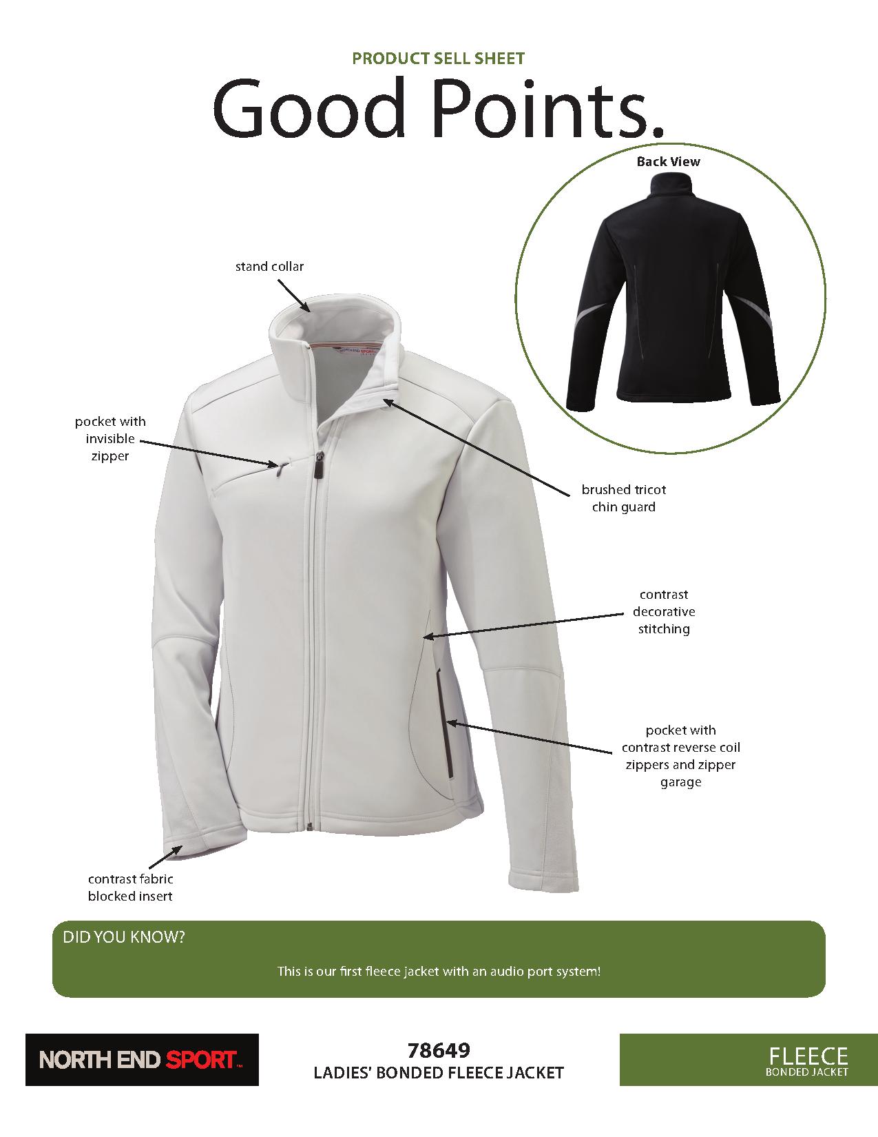 Ash City Bonded Fleece 78649 - Escape Ladies' Bonded Fleece Jacket