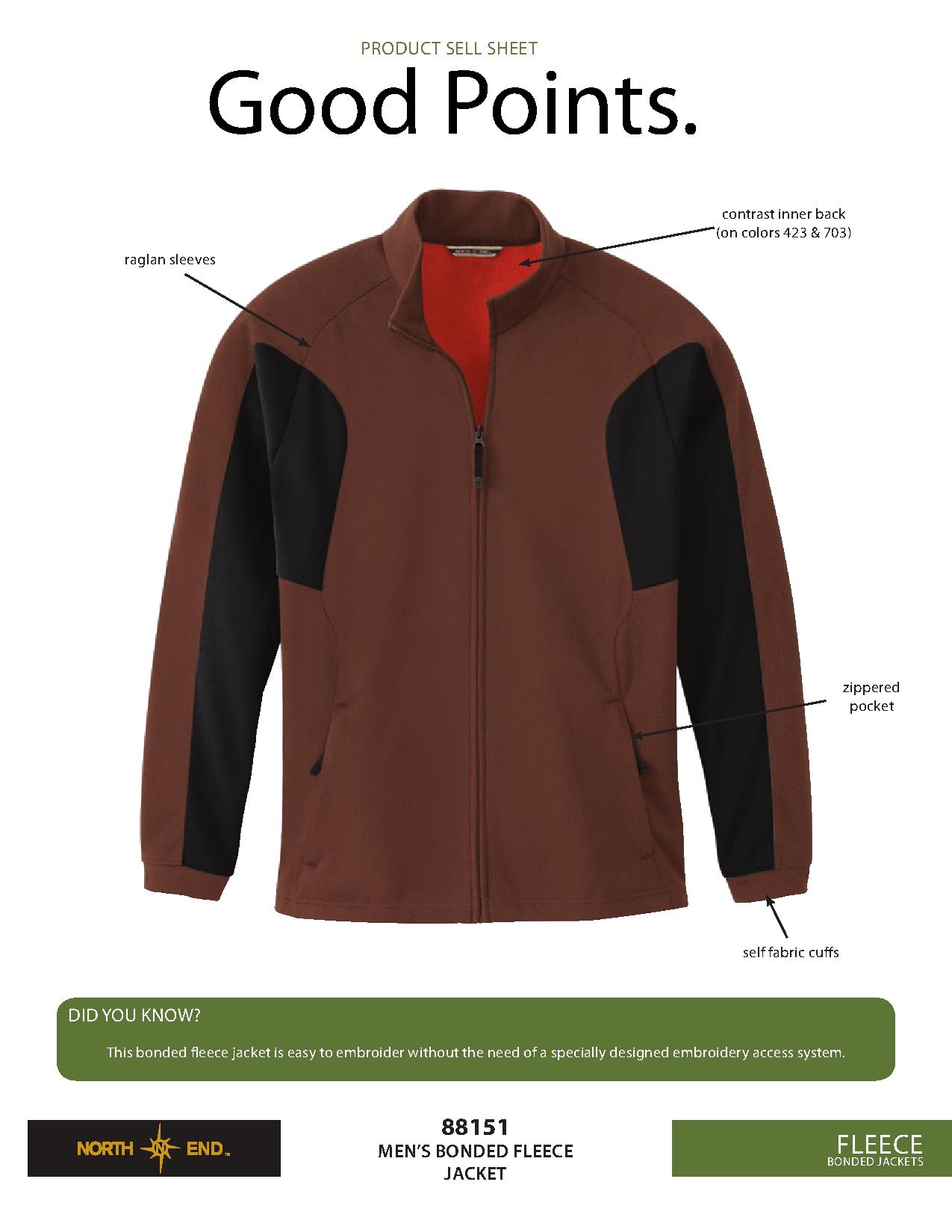 Ash City Bonded Fleece 88151 - Men's Bonded Fleece Jacket
