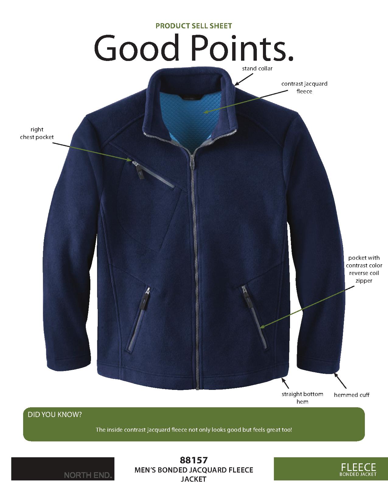 Ash City Bonded Fleece 88157 - Men's Bonded Jacqoard Fleece Jacket