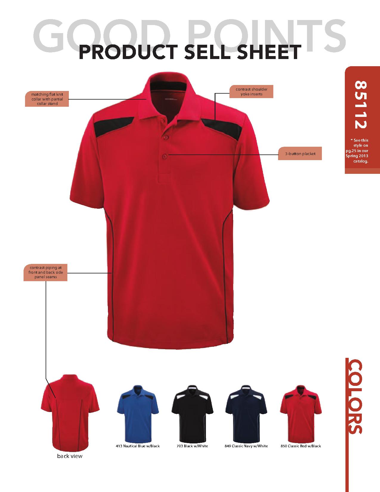 Ash City e.c.o Knits 85112 - Tempo Polo Men's Recycled Polyester Performance Polo