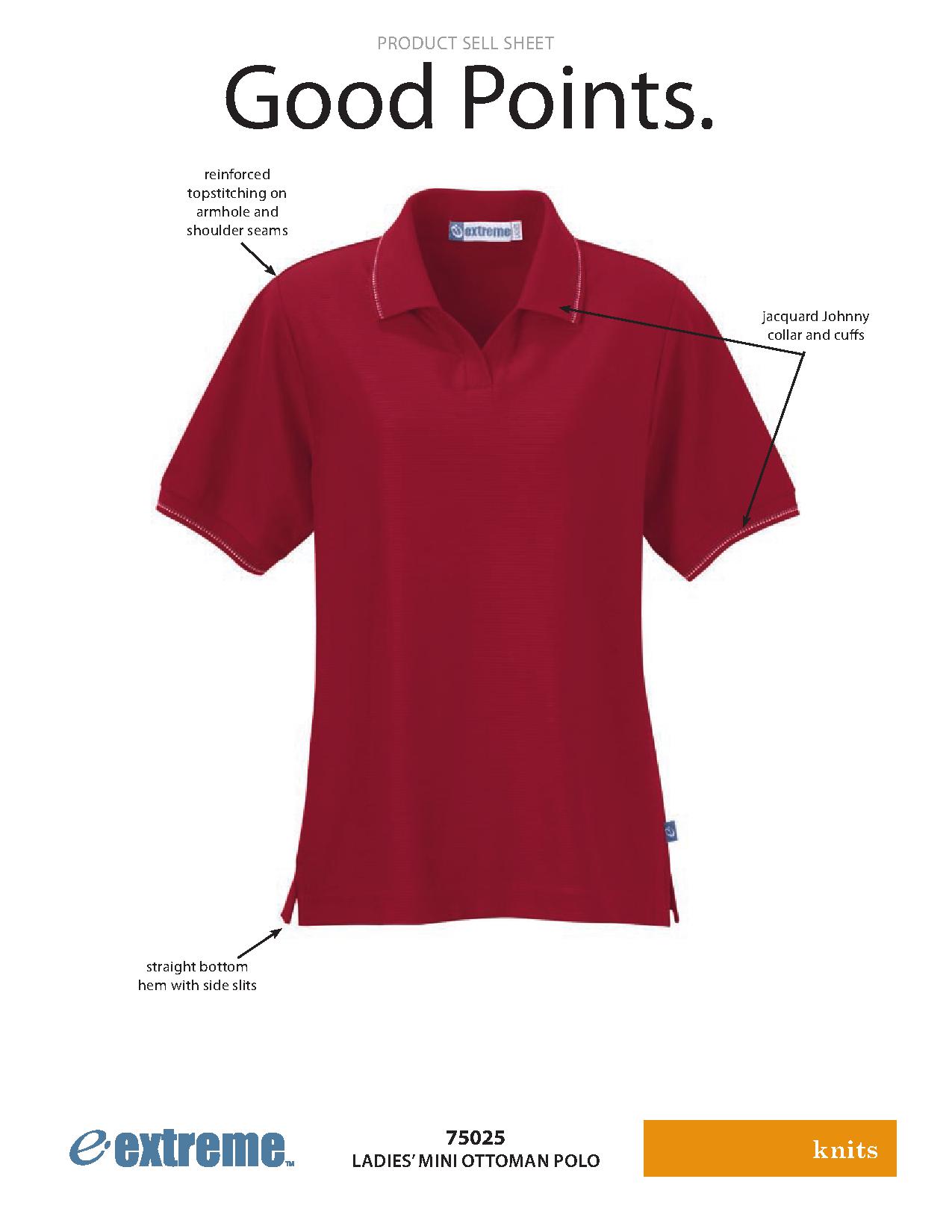 Ash City Edry 75025 - Ladies' Mini Ottoman Polo