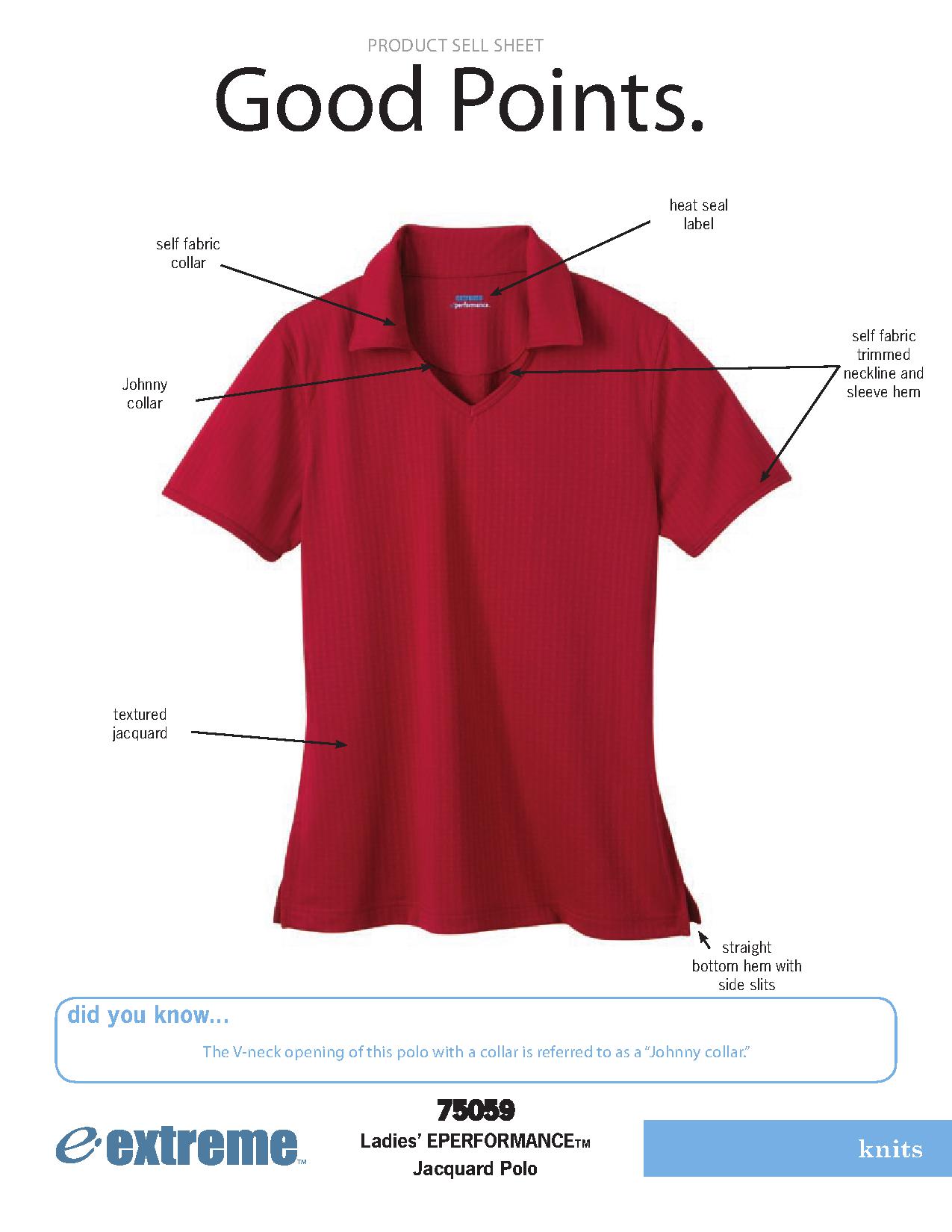 Ash City Eperformance 75059 - Ladies' Eperformance Jacquard Polo