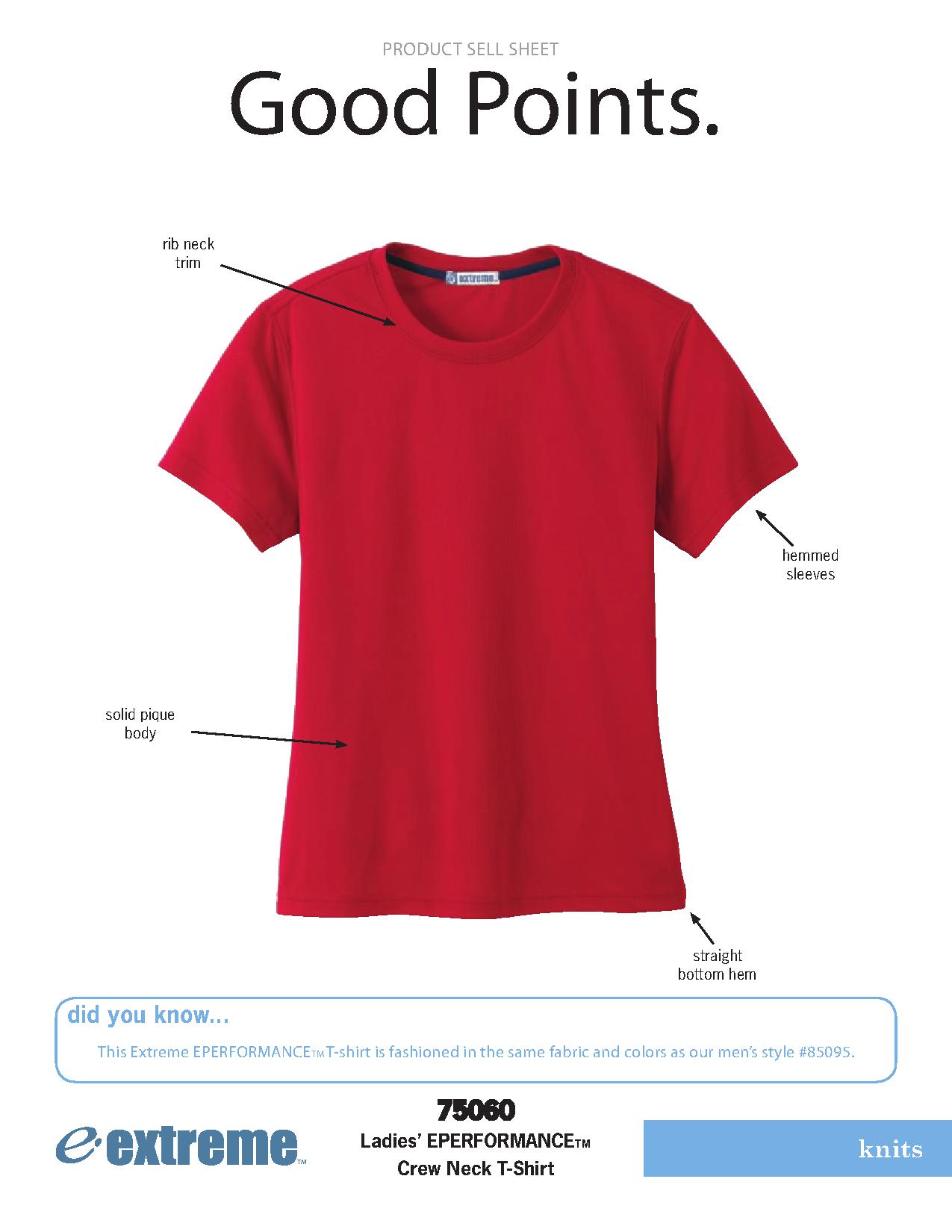 Ash City Eperformance 75060 - Ladies' Eperformance Crew Neck T-Shirt