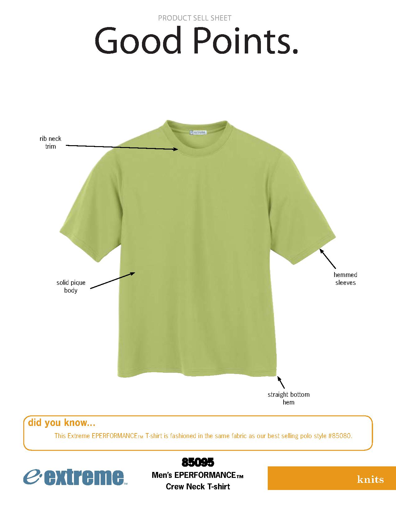Ash City Eperformance 85095 - Men's Eperformance Crew Neck T-Shirt
