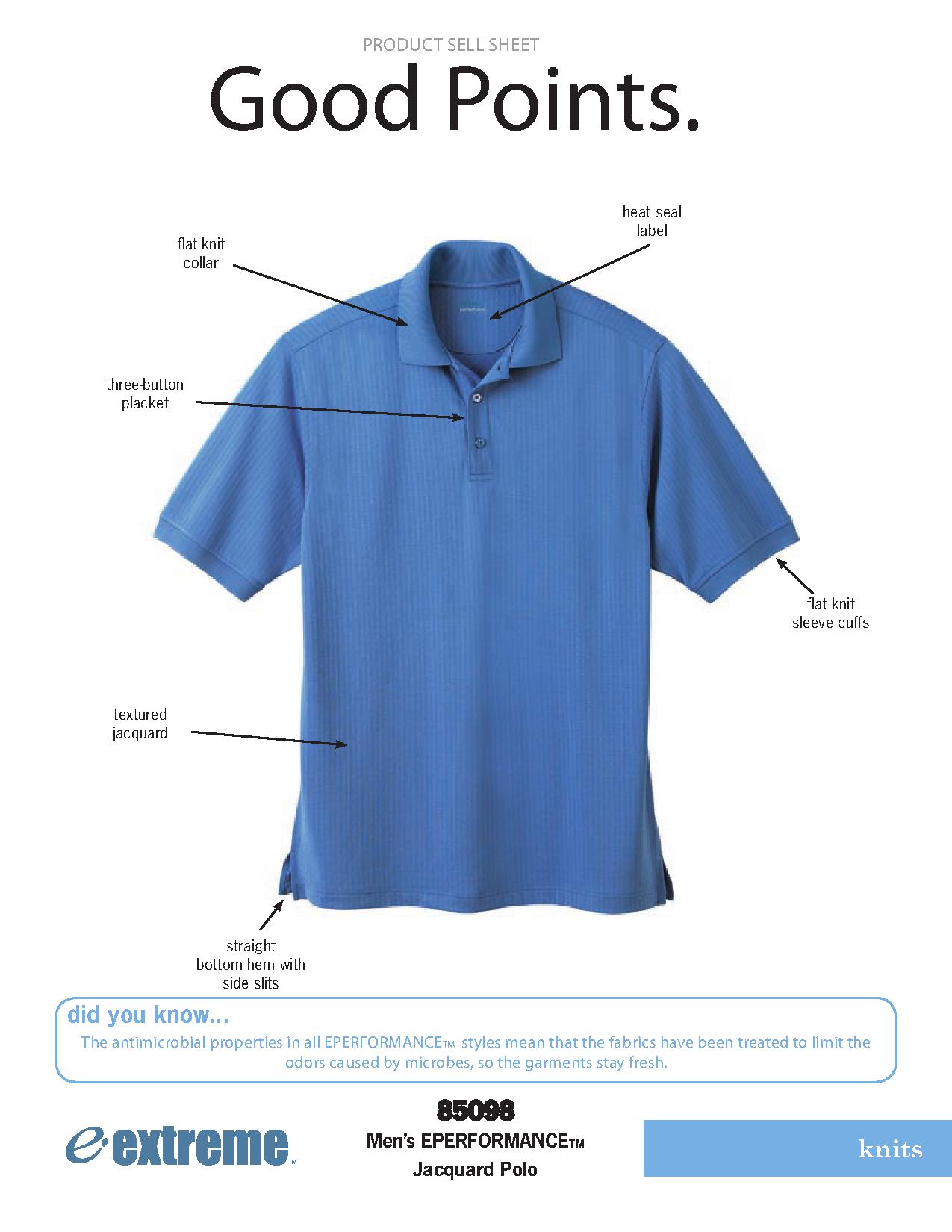 Ash City Eperformance 85098 - Men's Eperformance Jacquard Polo