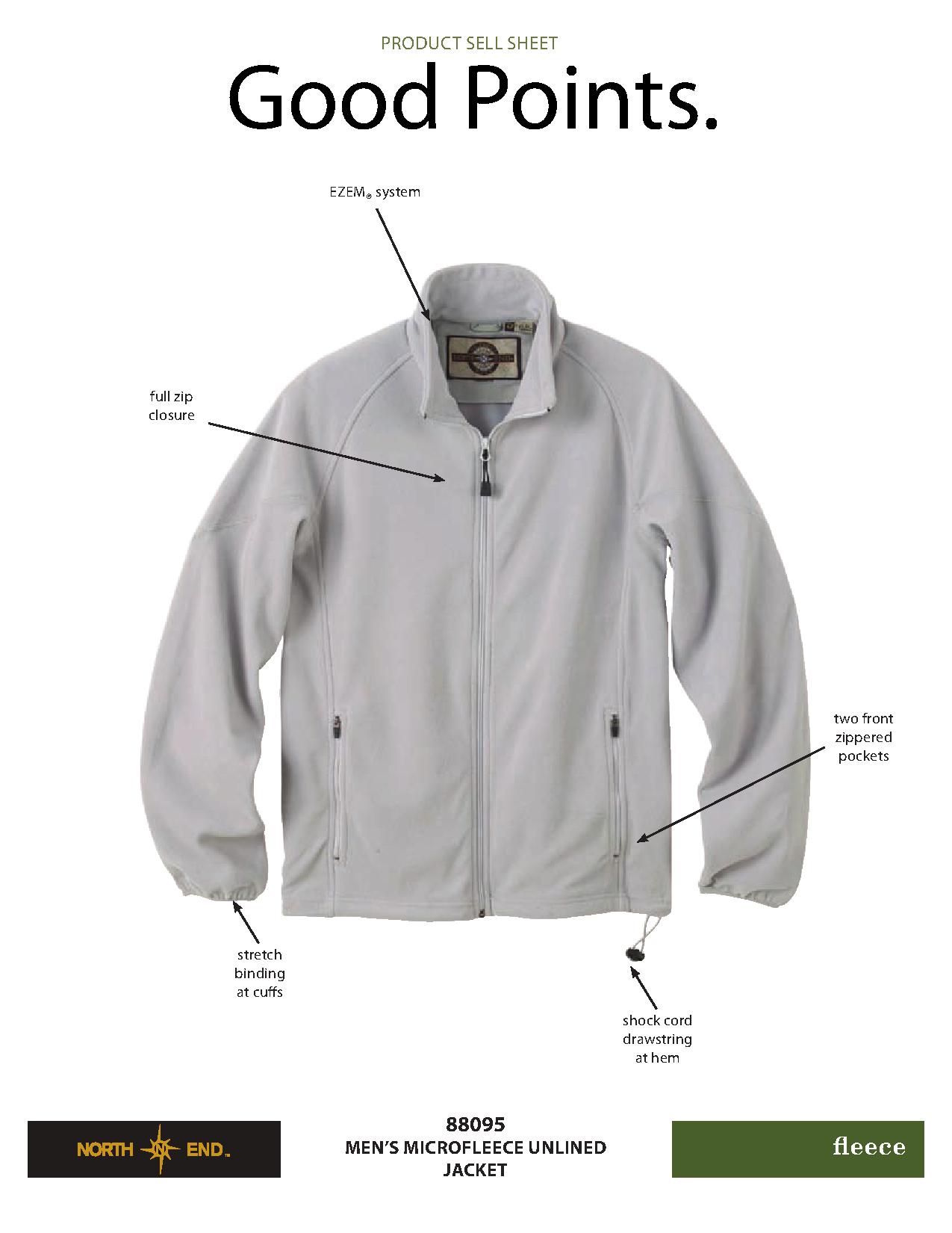 Ash City Microfleece 88095 - Men's Microfleece Unlined Jacket