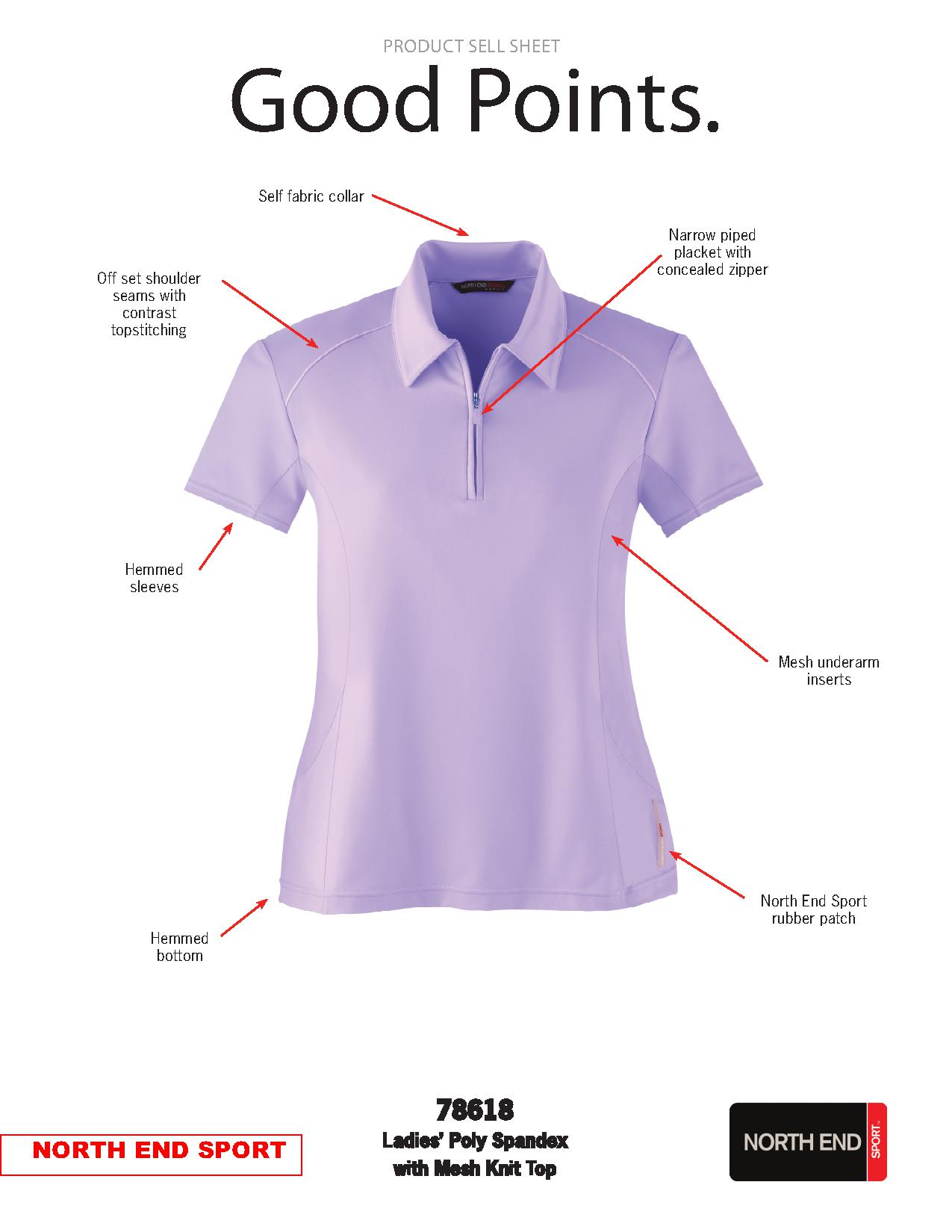 Ash City Performance 78618 - Ladies' Poly Spandex Polo With Mesh