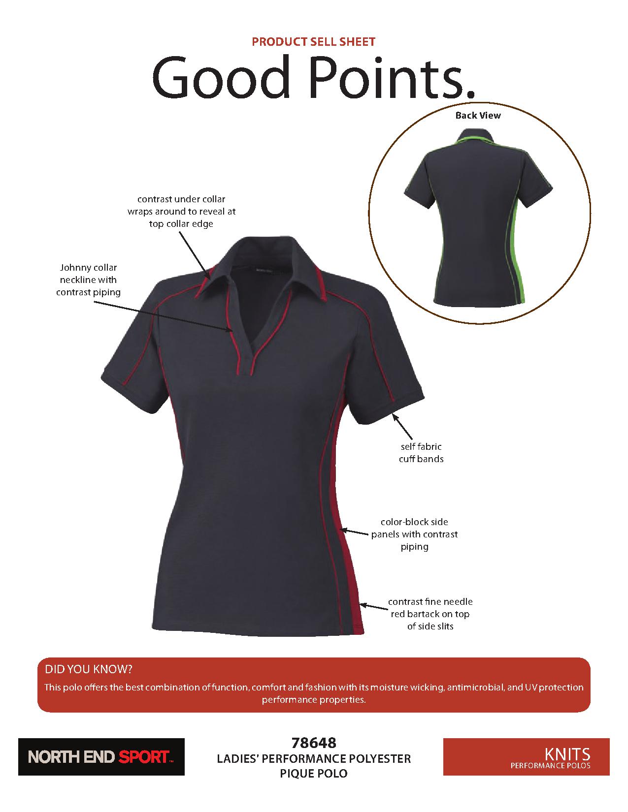 Ash City Performance 78648 - Sonic Ladies' Performance Polyester Pique Polo