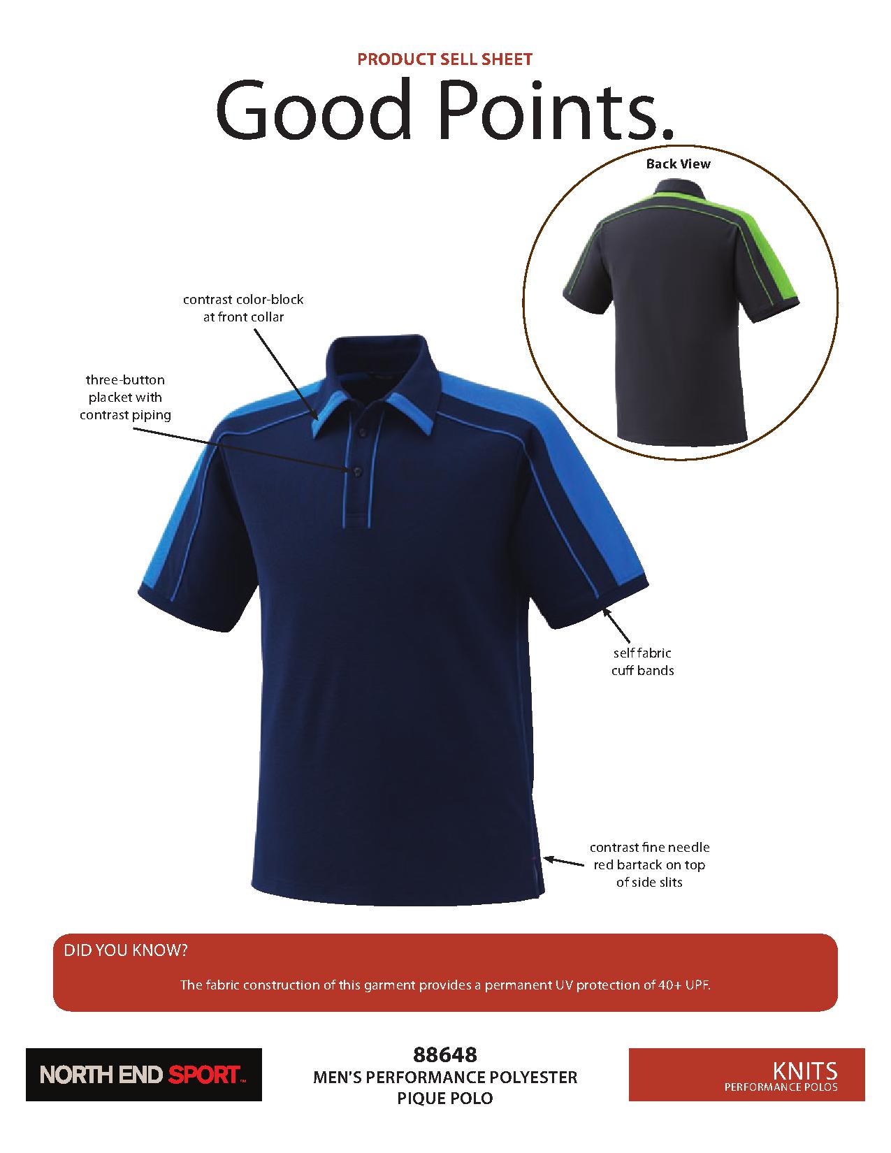 Ash City Performance 88648 - Men's Performance Polyester Pique Polo