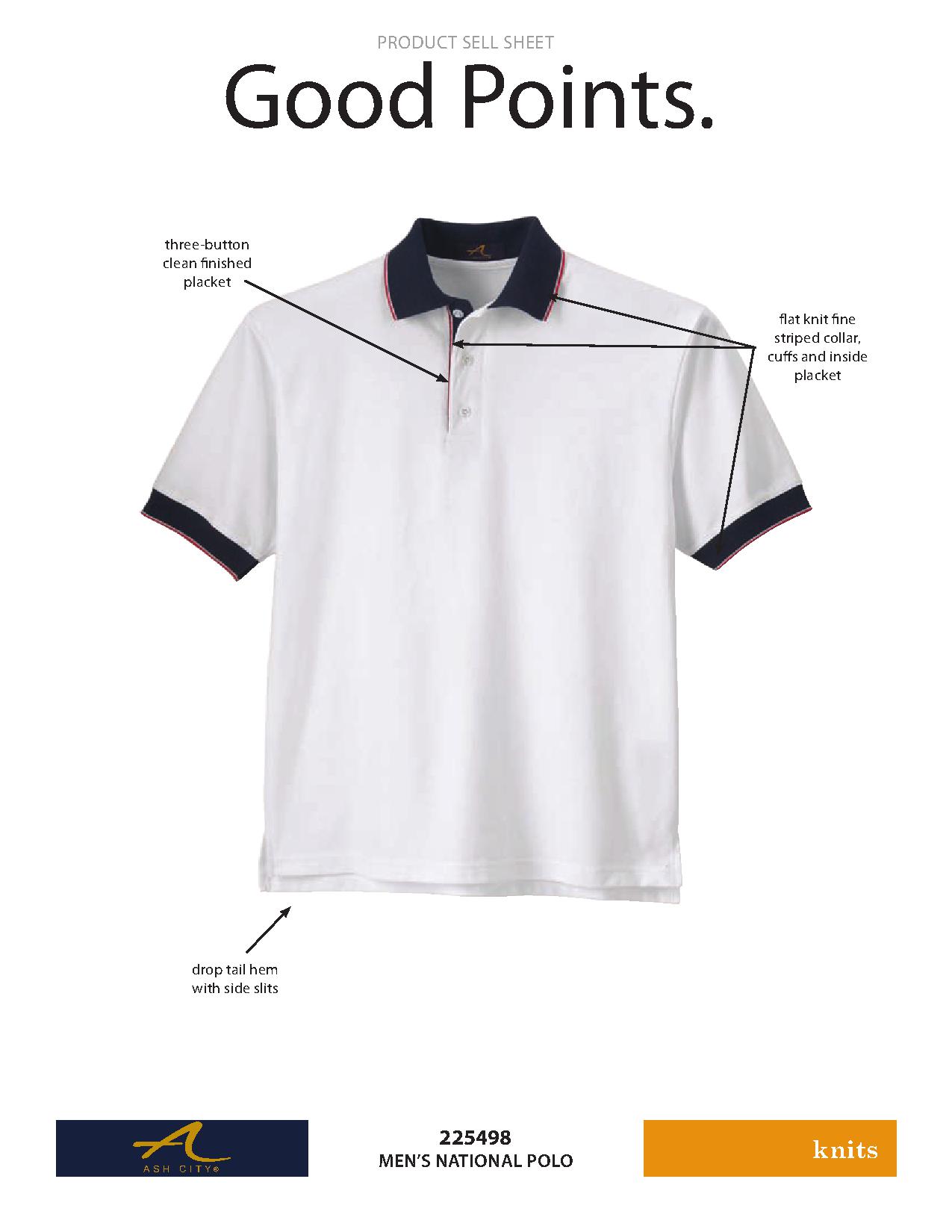 Ash City Pique 225498 - Men's National Polo