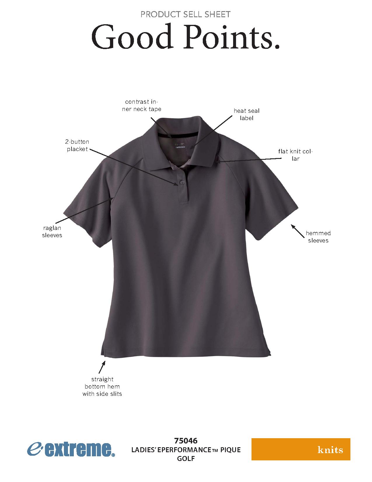 Ash City Pique 75046 - Ladies' Eperformance Pique Polo