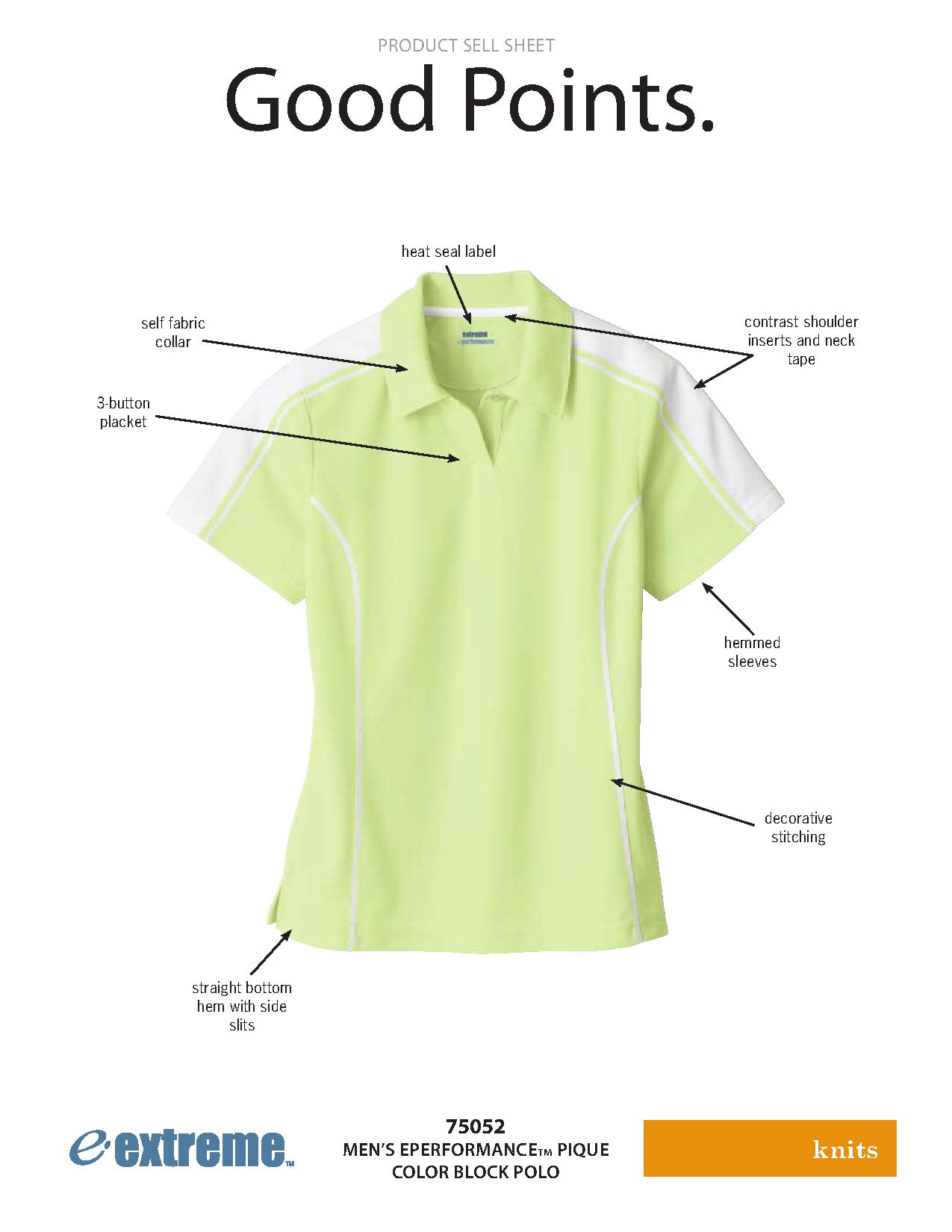 Ash City Pique 75052 - Ladies' Eperformance Pique Color-Block Polo